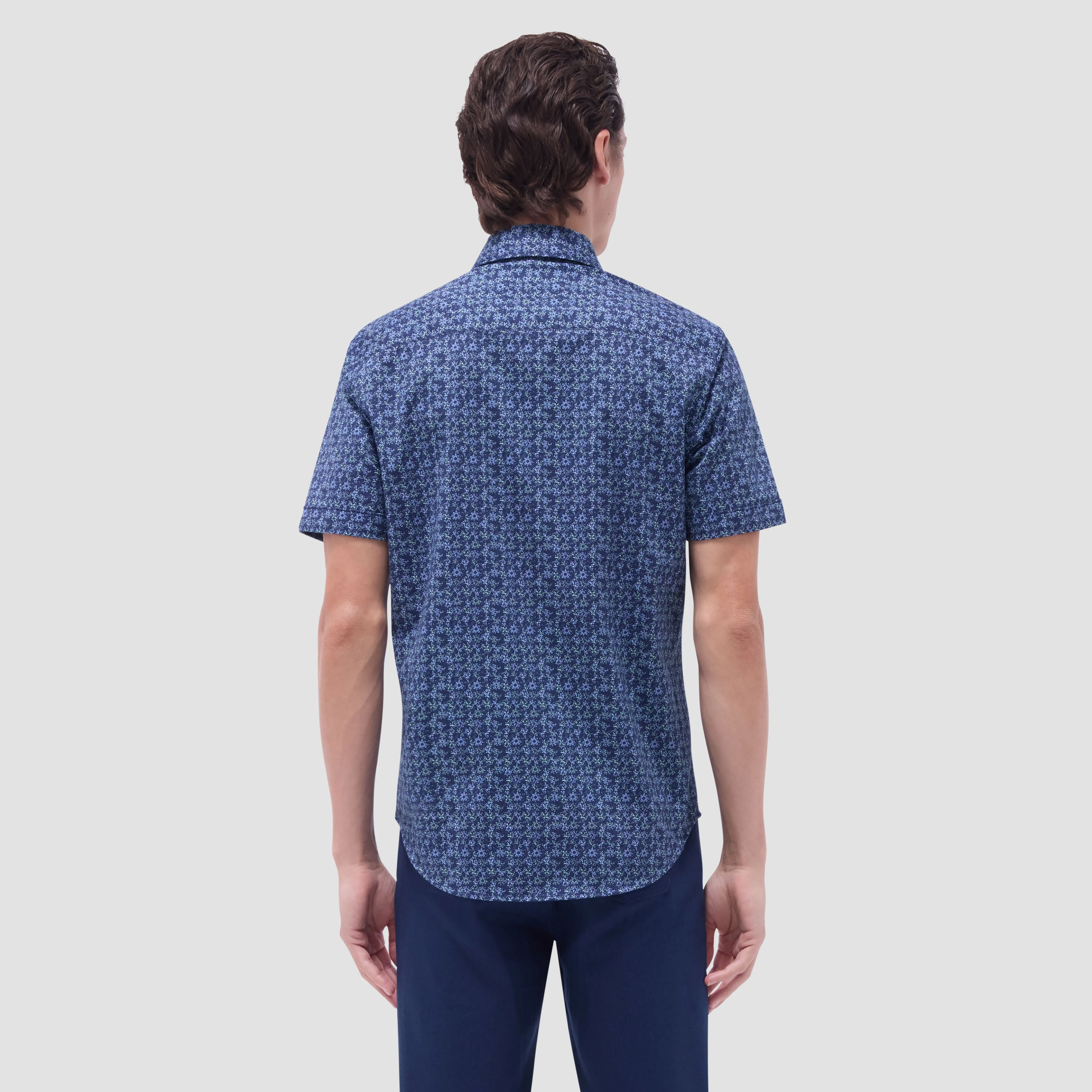 Miles Floral OoohCotton Short-Sleeve Shirt sold by Bugatchi product image thumbnail 4