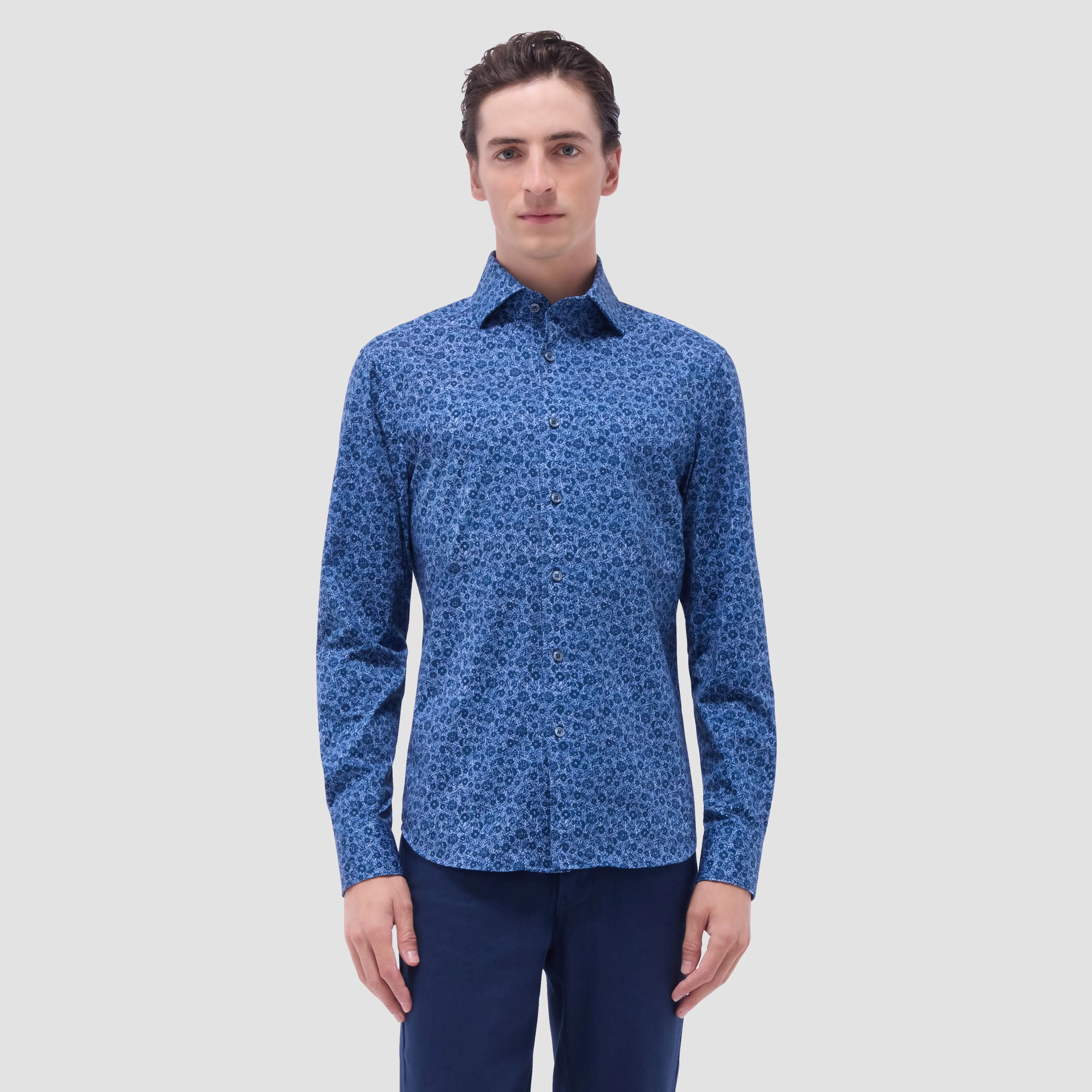 Devon Floral OoohCotton Shirt sold by Bugatchi product image thumbnail 2