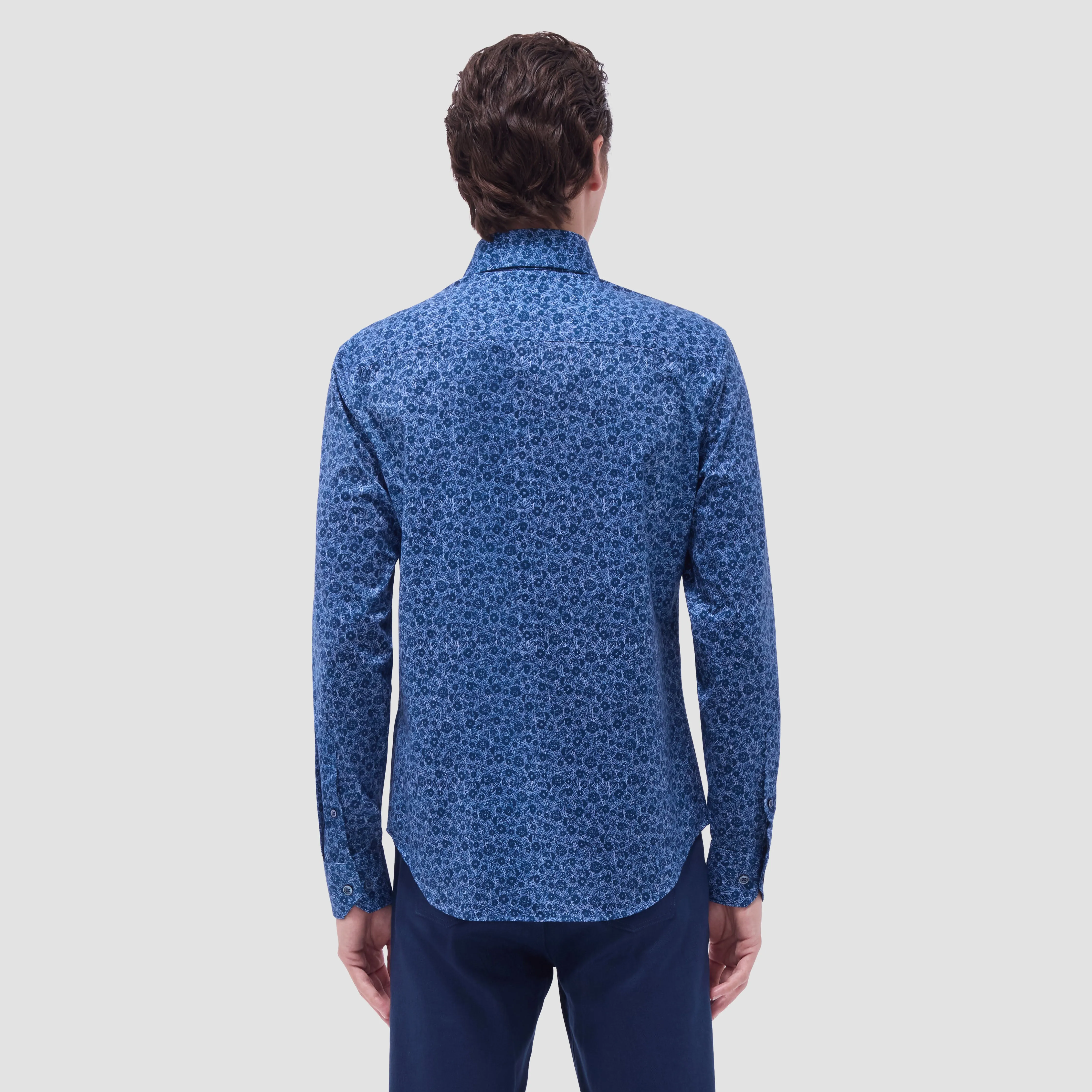 Devon Floral OoohCotton Shirt sold by Bugatchi product image thumbnail 4