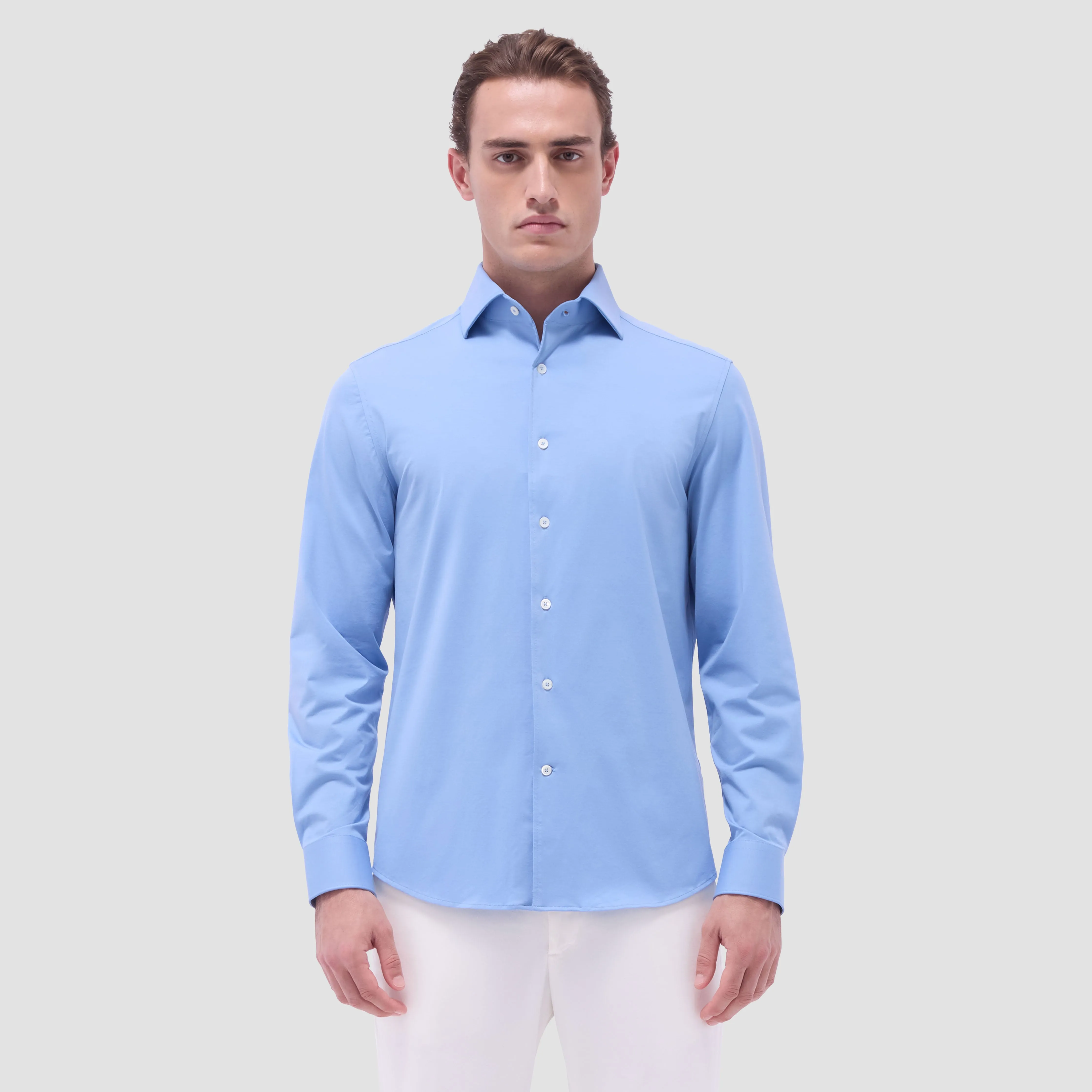 Devon Solid OoohCotton Shirt sold by Bugatchi product image thumbnail 2