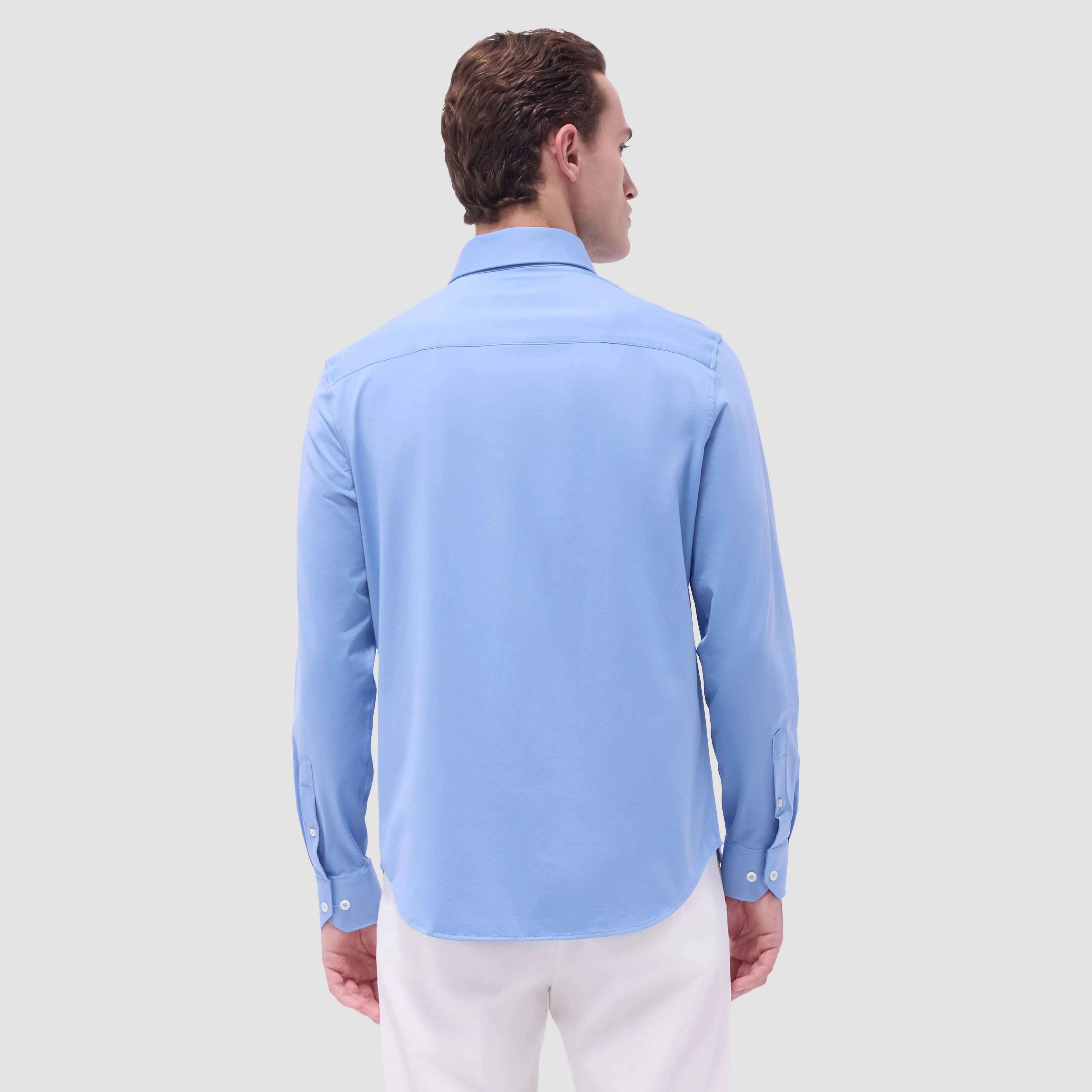 Devon Solid OoohCotton Shirt sold by Bugatchi product image thumbnail 4