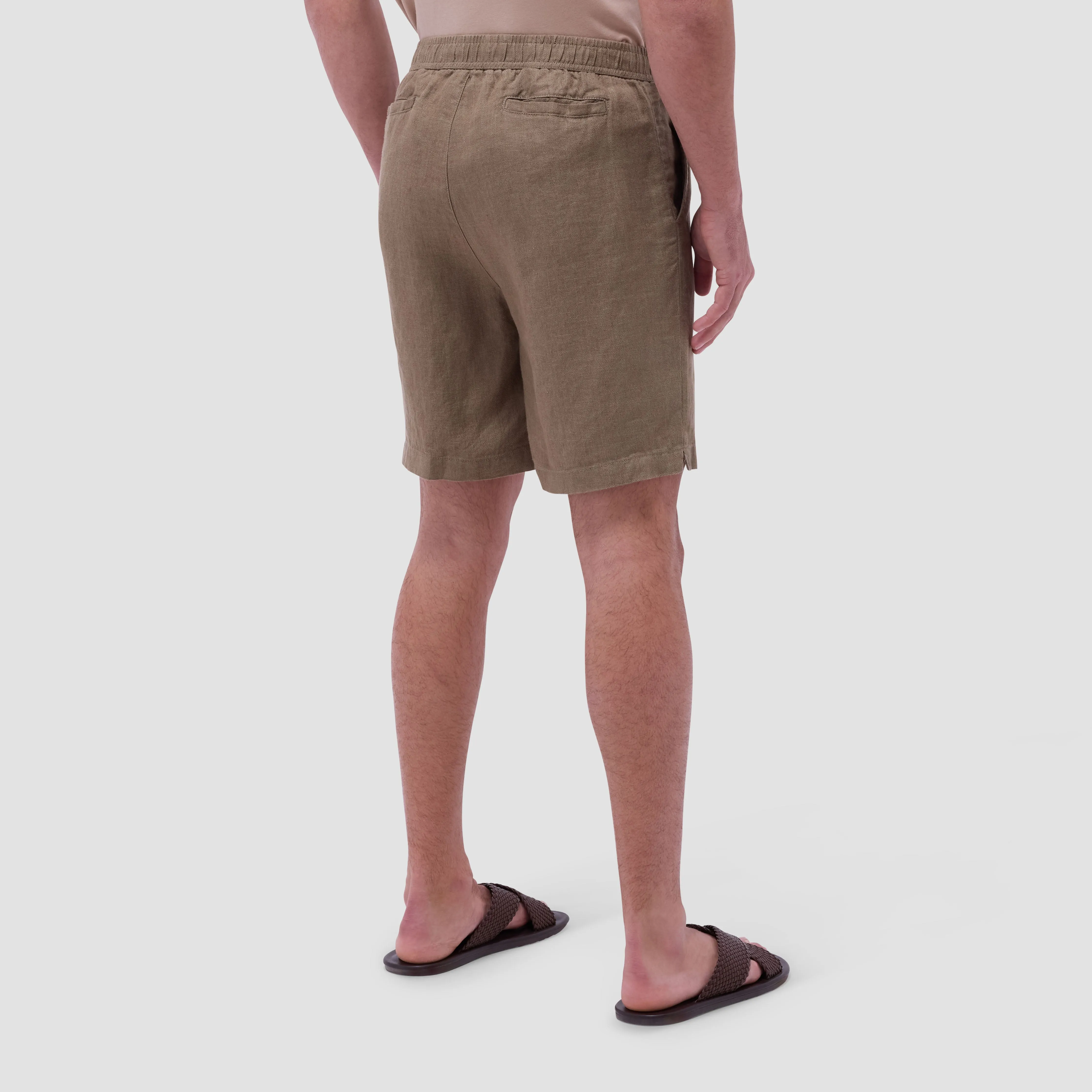Linen Drawstring Shorts sold by Bugatchi product image thumbnail 3