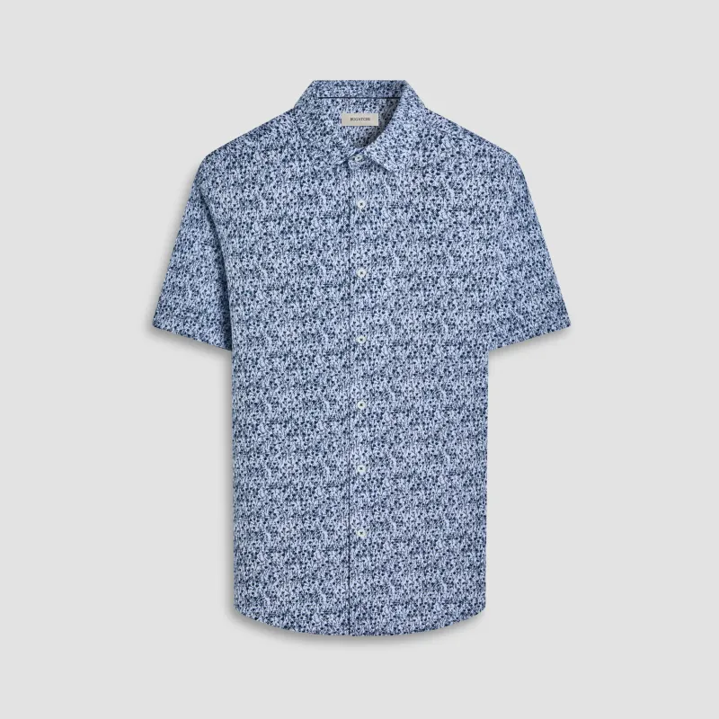 Miles Floral OoohCotton Short-Sleeve Shirt sold by Bugatchi