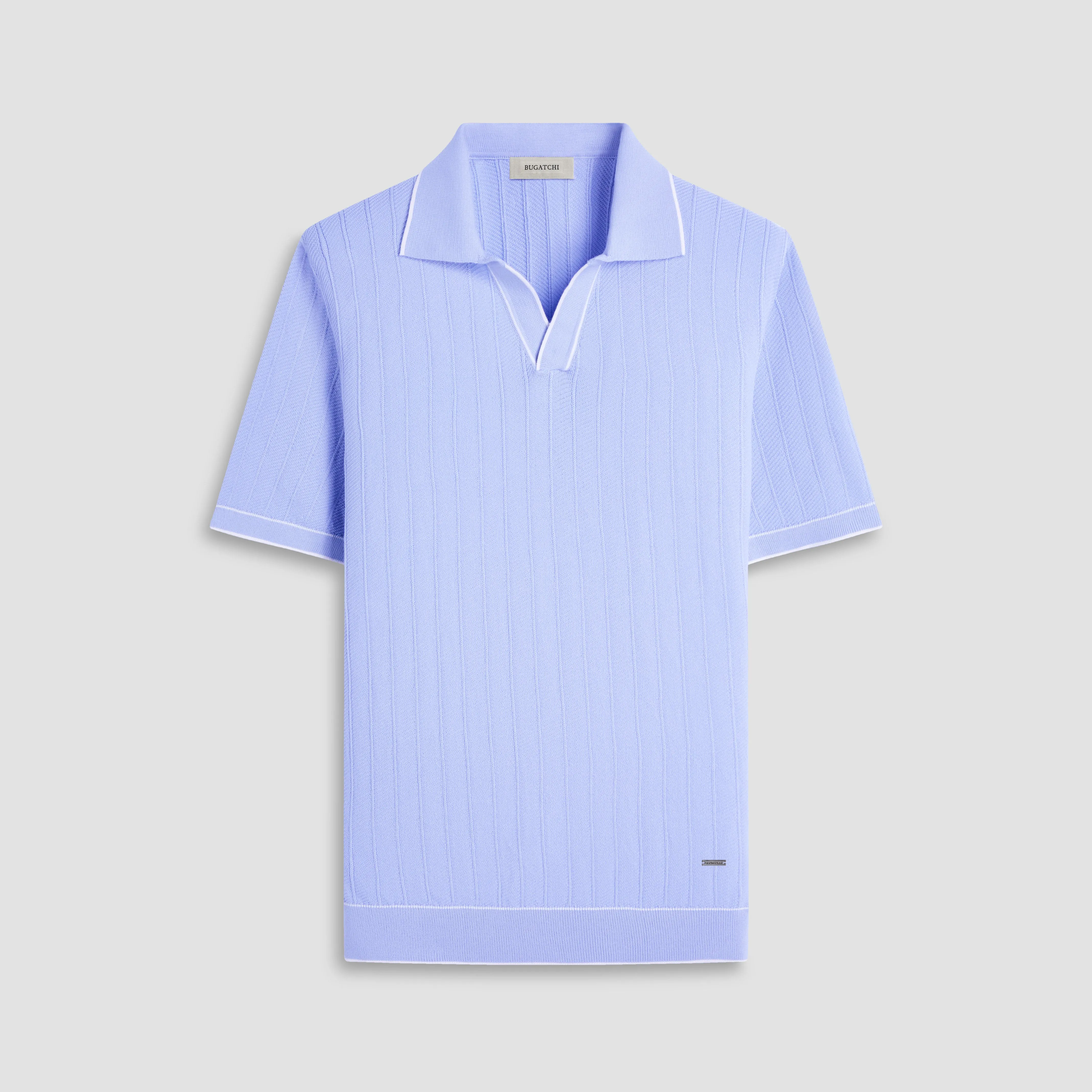 Wide Rib Short Sleeve Johnny Sweater sold by Bugatchi