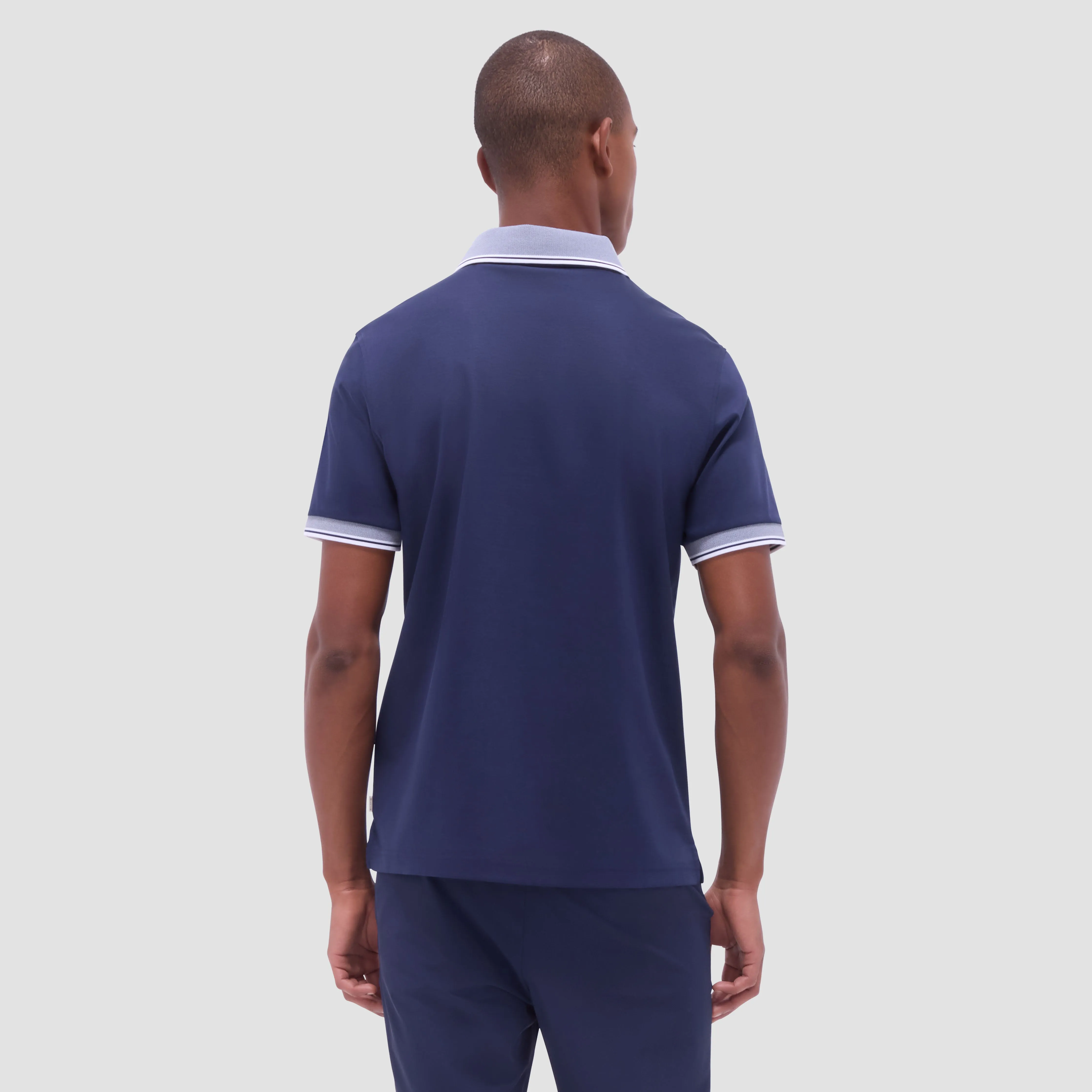 Solid Johnny Collar Polo Shirt sold by Bugatchi product image thumbnail 5