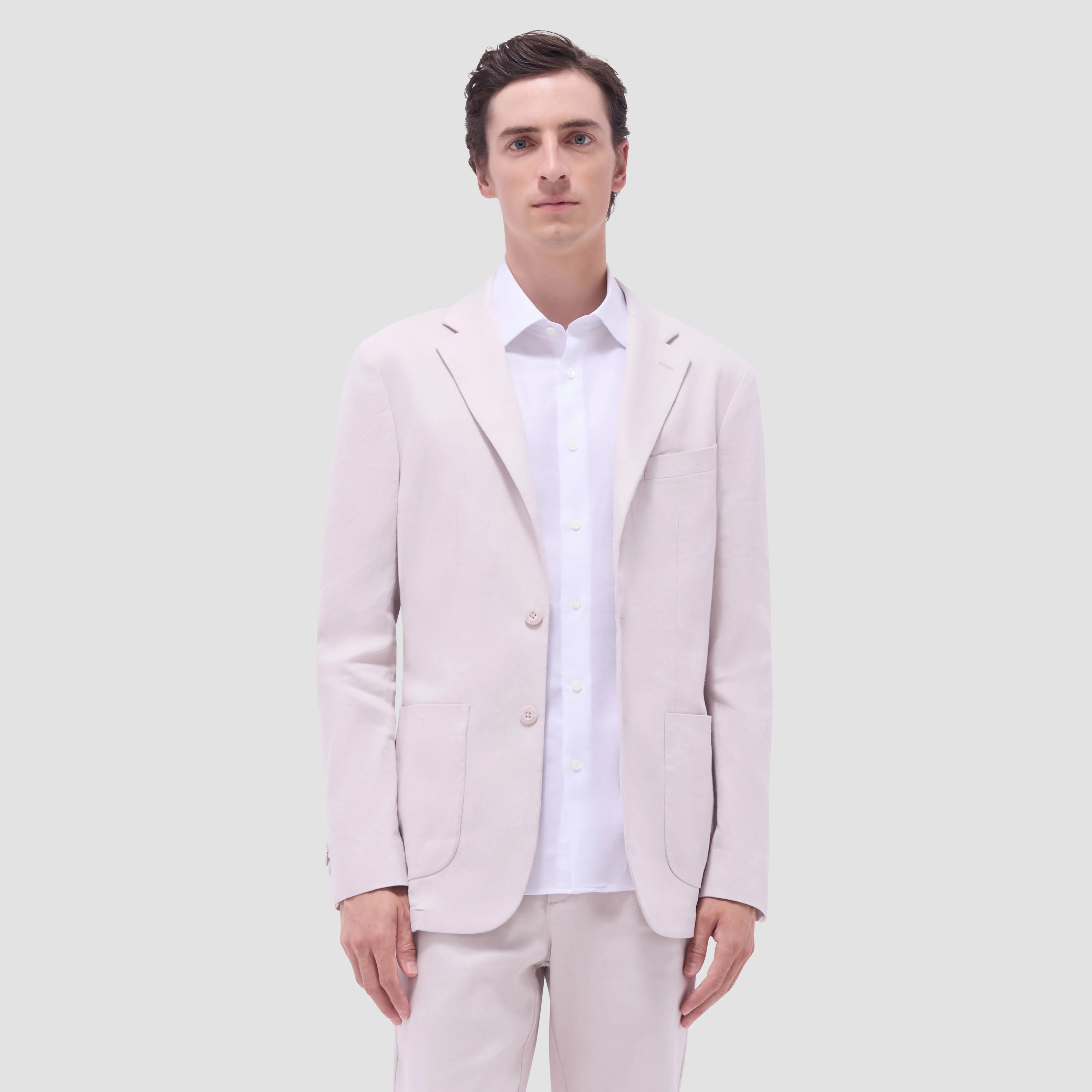 Linen-Cotton Two Button Blazer sold by Bugatchi product image thumbnail 2