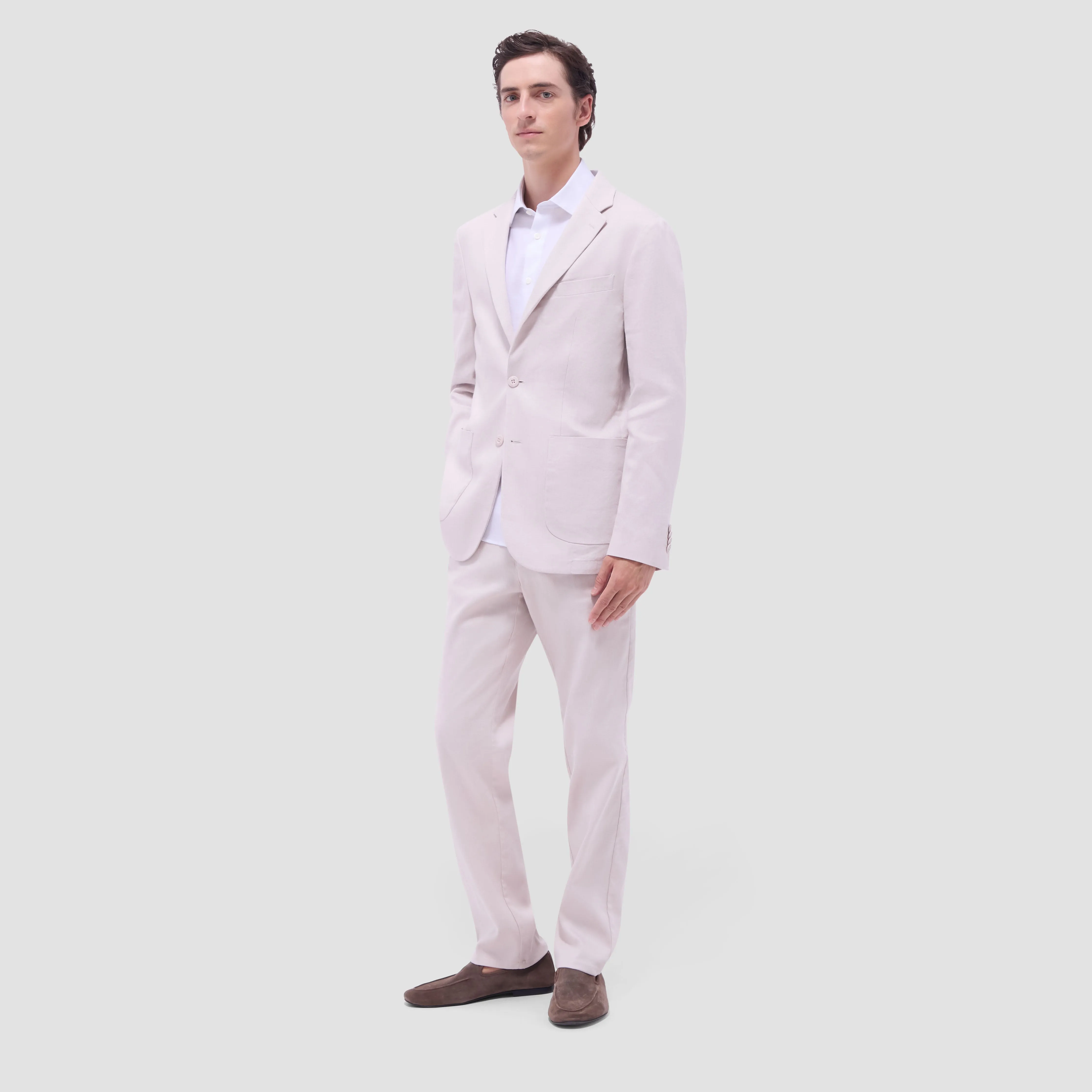 Linen-Cotton Two Button Blazer sold by Bugatchi product image thumbnail 5