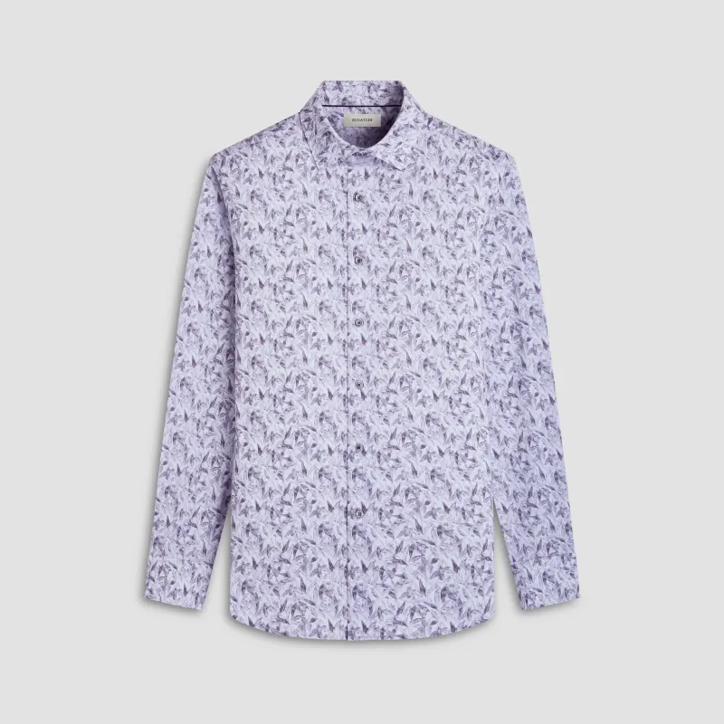 James Leaf Print OoohCotton Shirt sold by Bugatchi