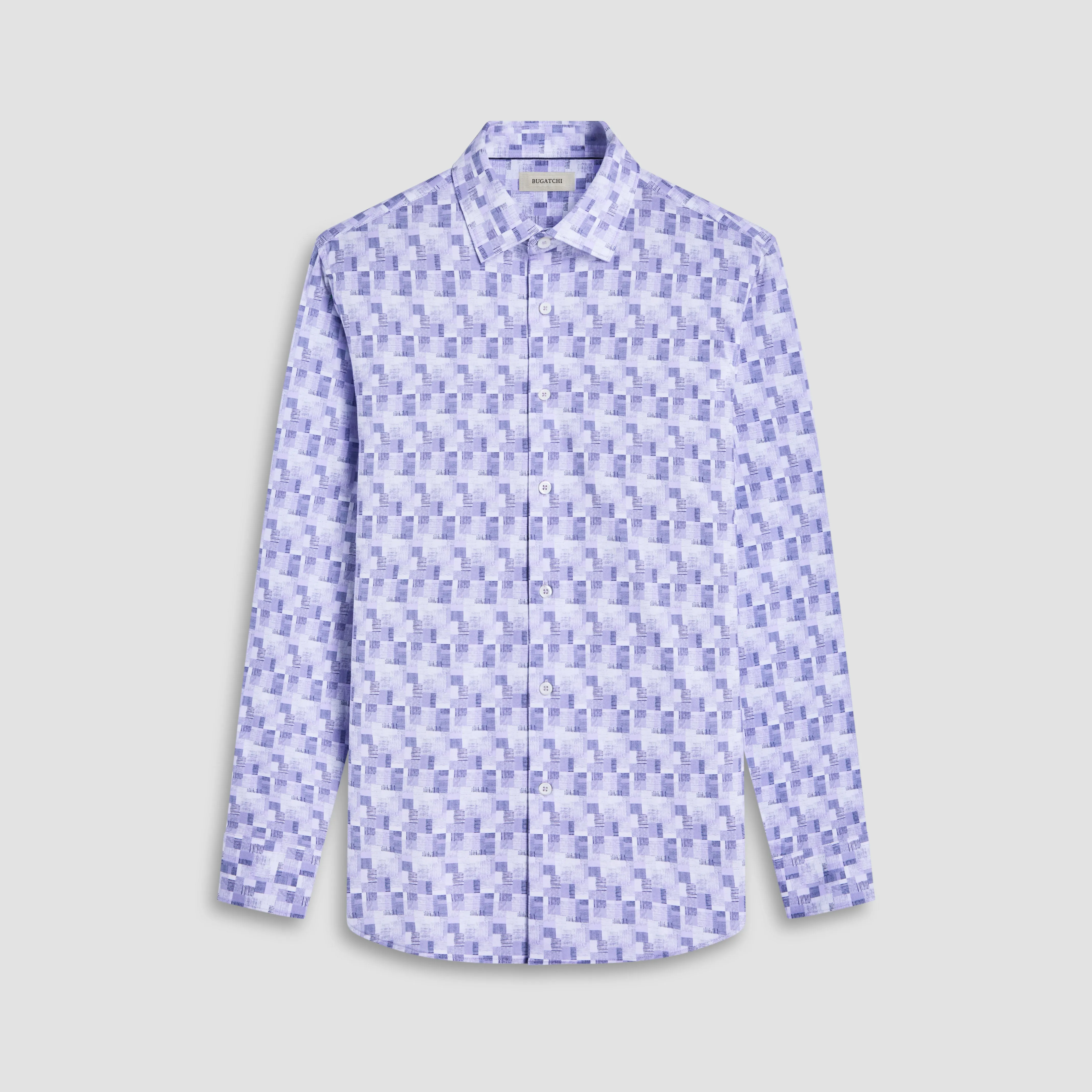 James Grid Check OoohCotton Shirt sold by Bugatchi
