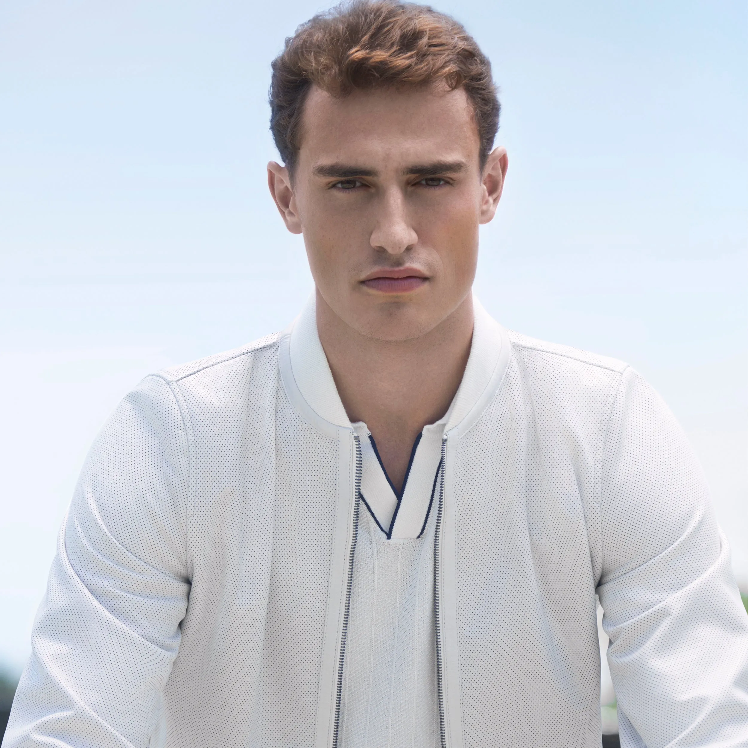 Wide Rib Short Sleeve Johnny Sweater sold by Bugatchi