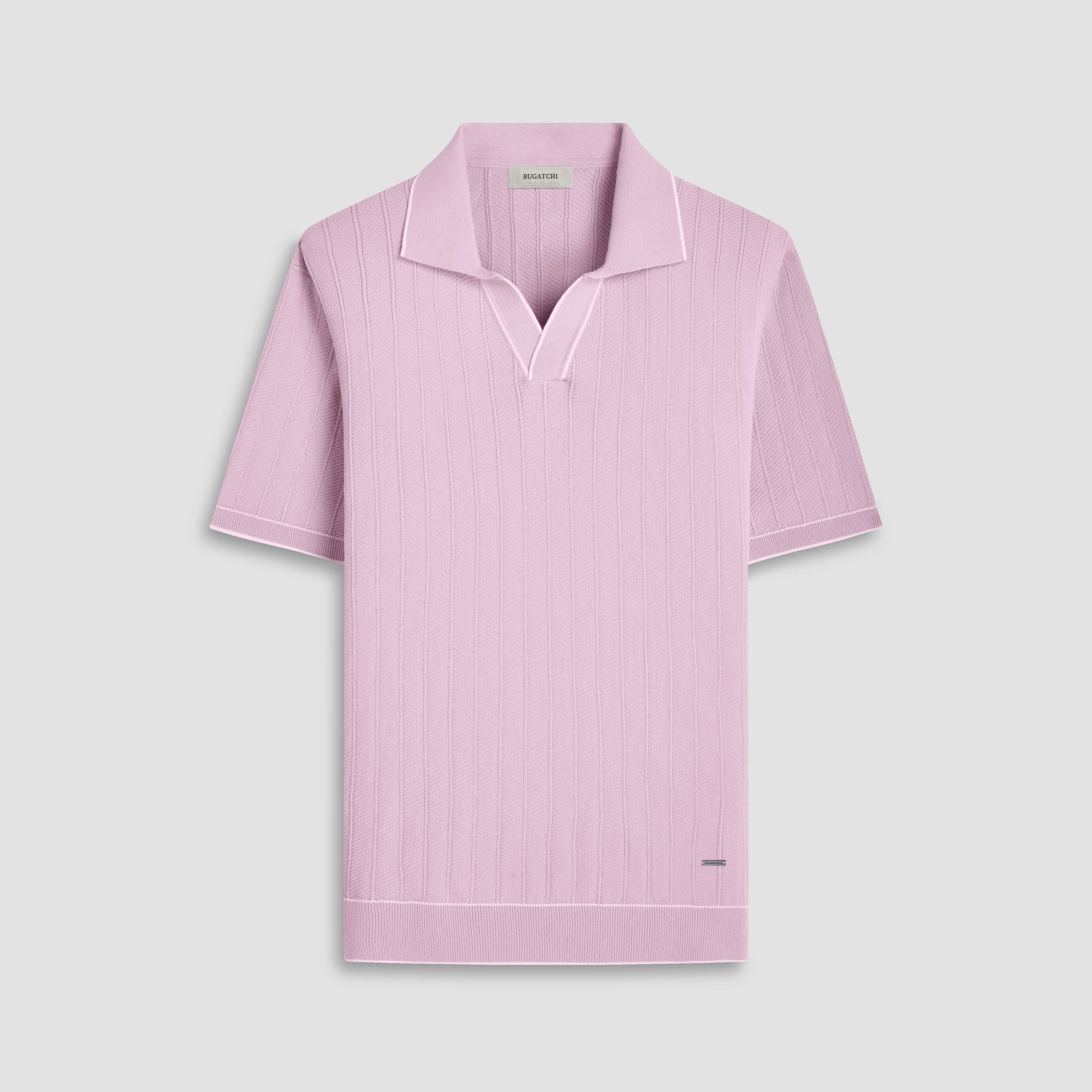 Wide Rib Short Sleeve Johnny Sweater sold by Bugatchi