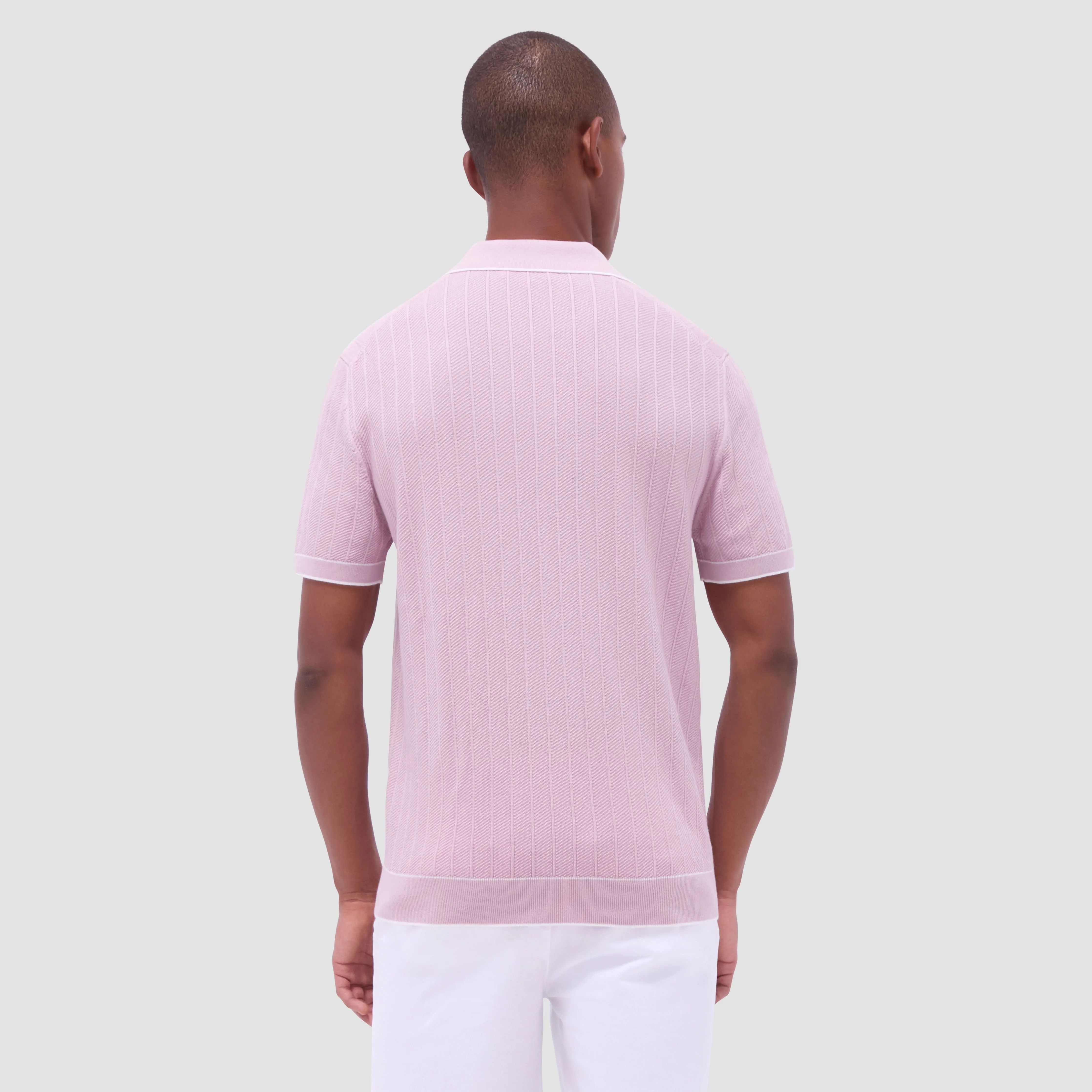 Wide Rib Short Sleeve Johnny Sweater sold by Bugatchi product image thumbnail 4