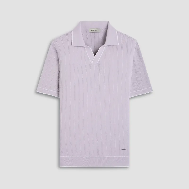 Wide Rib Short Sleeve Johnny Sweater sold by Bugatchi