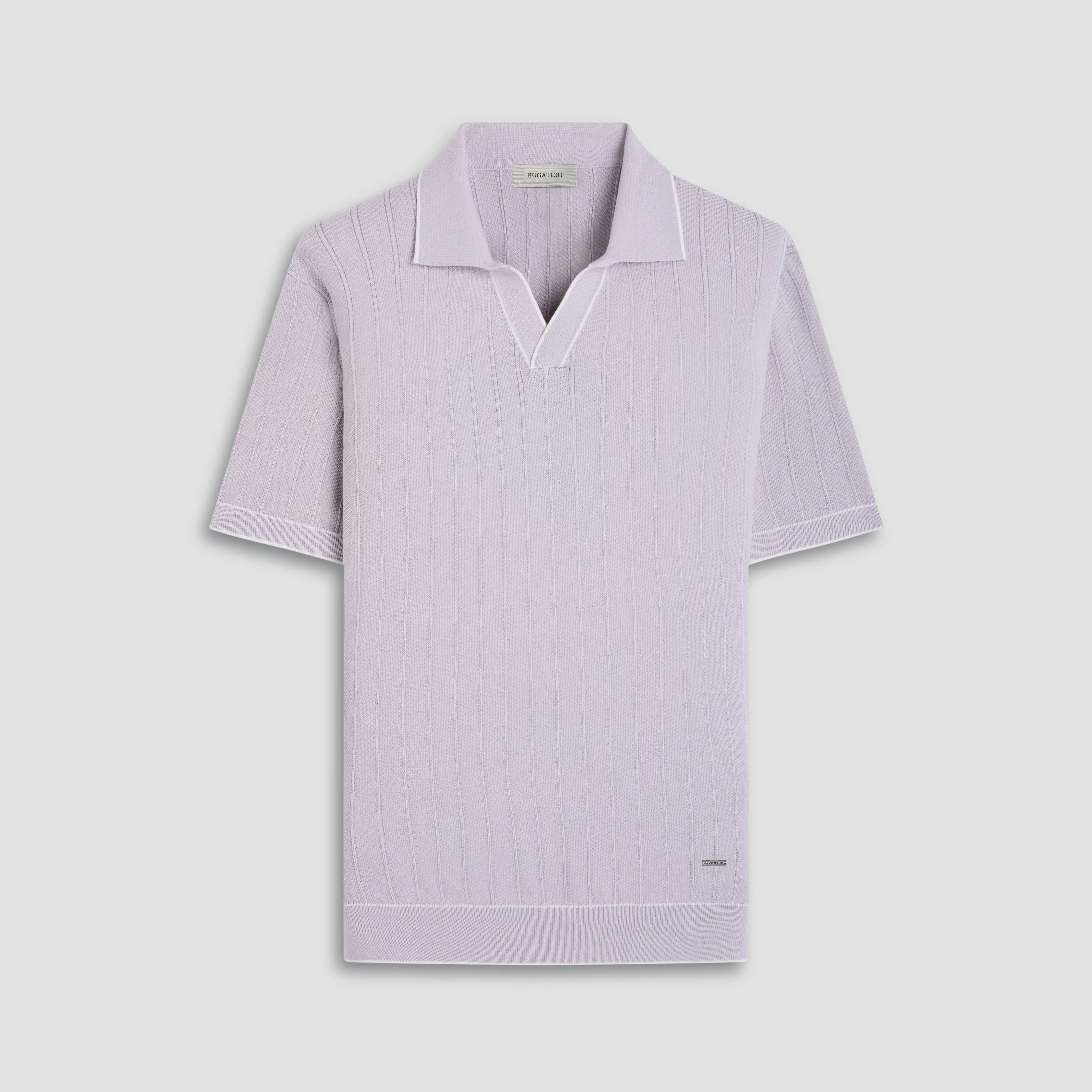 Wide Rib Short Sleeve Johnny Sweater sold by Bugatchi