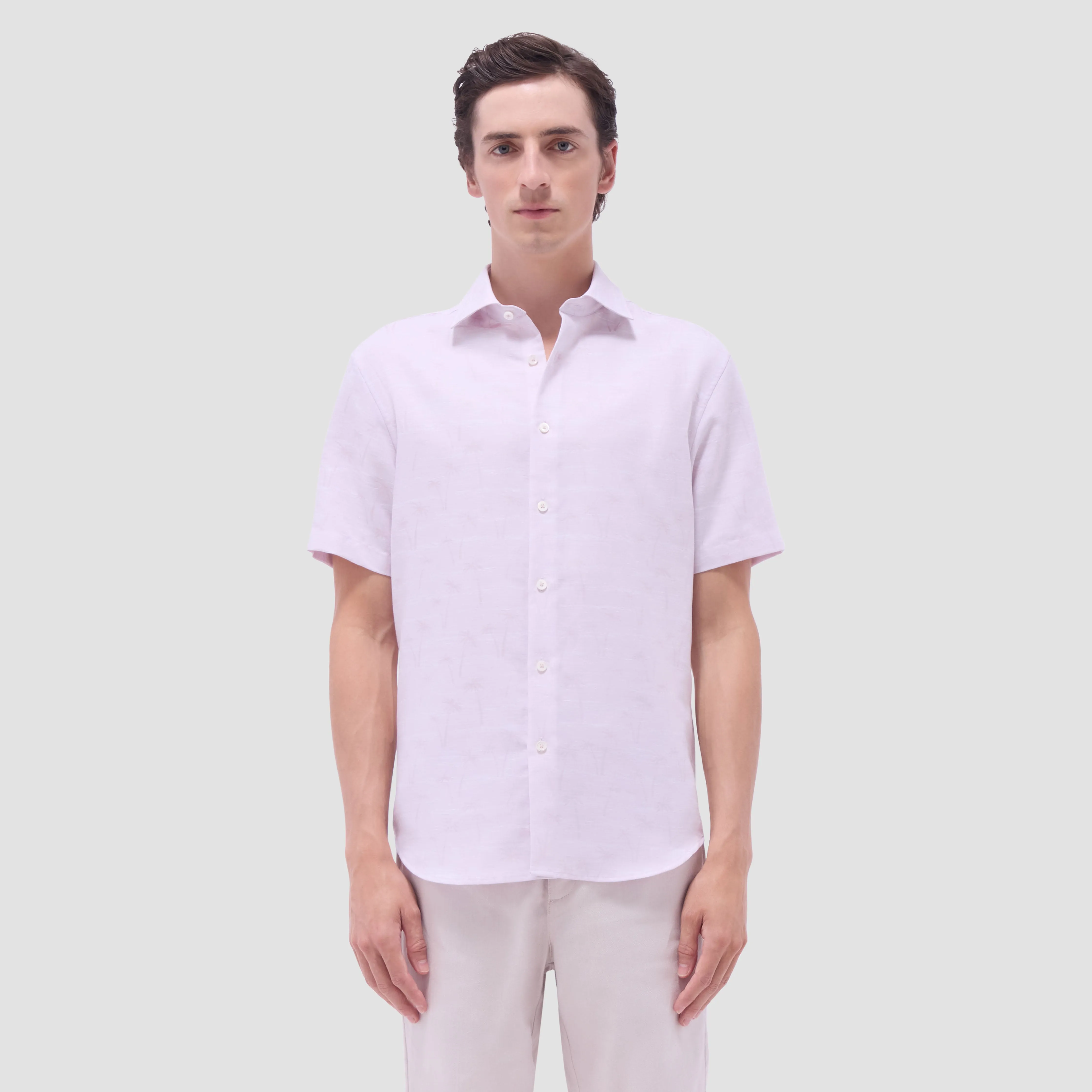 Orson Palm Tree Short-Sleeve Shirt sold by Bugatchi product image thumbnail 2
