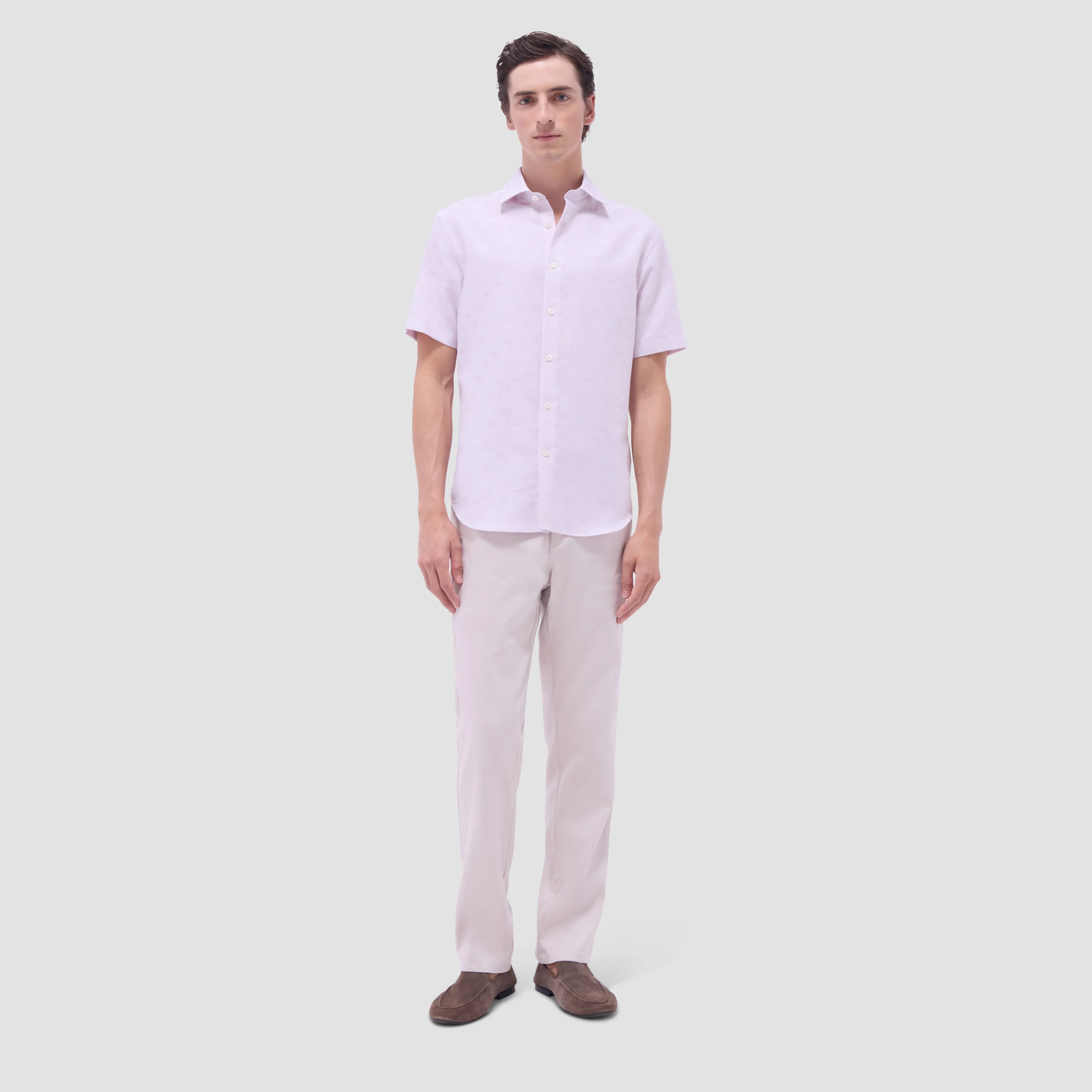 Orson Palm Tree Short-Sleeve Shirt sold by Bugatchi product image thumbnail 5
