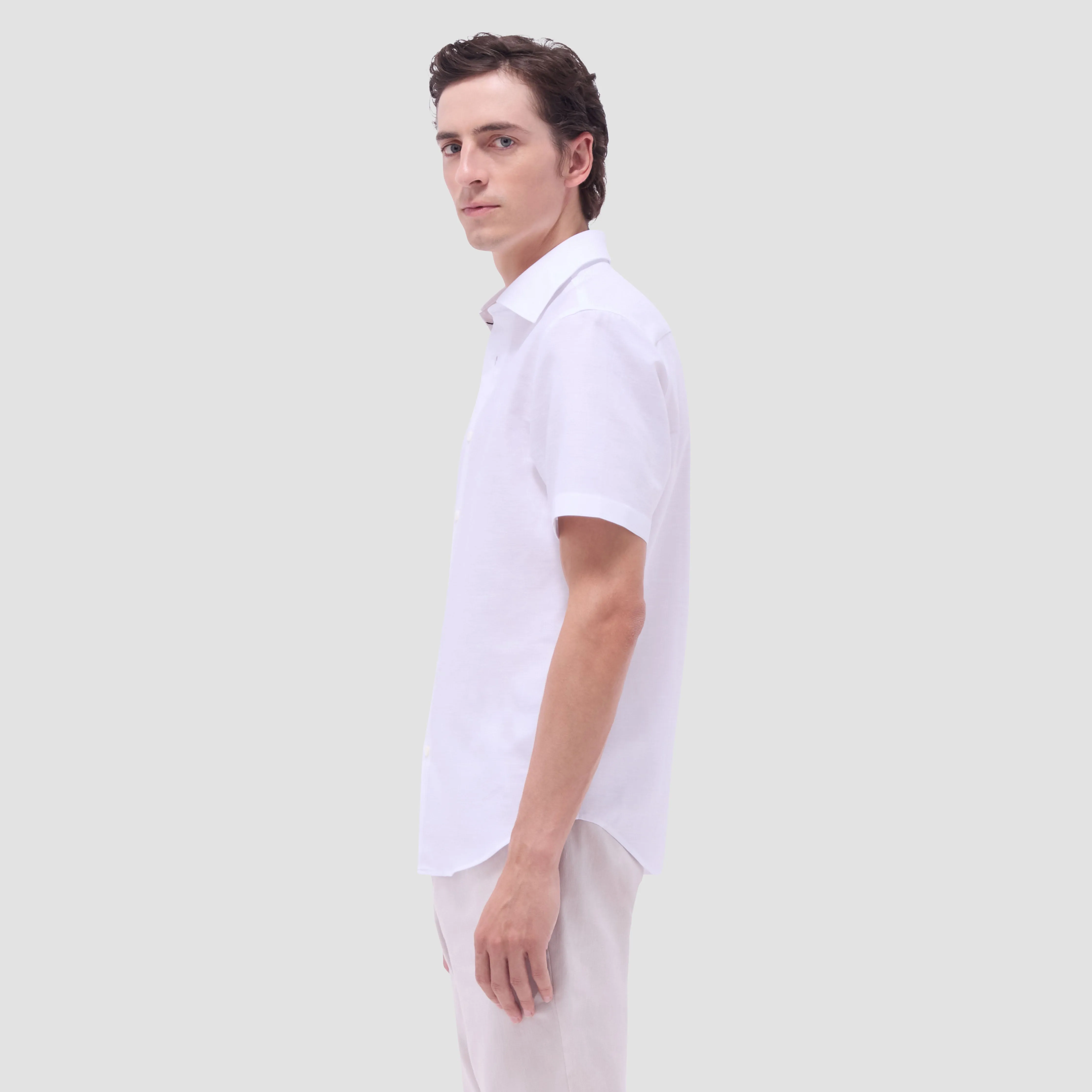 Orson Palm Tree Short-Sleeve Shirt sold by Bugatchi product image thumbnail 3