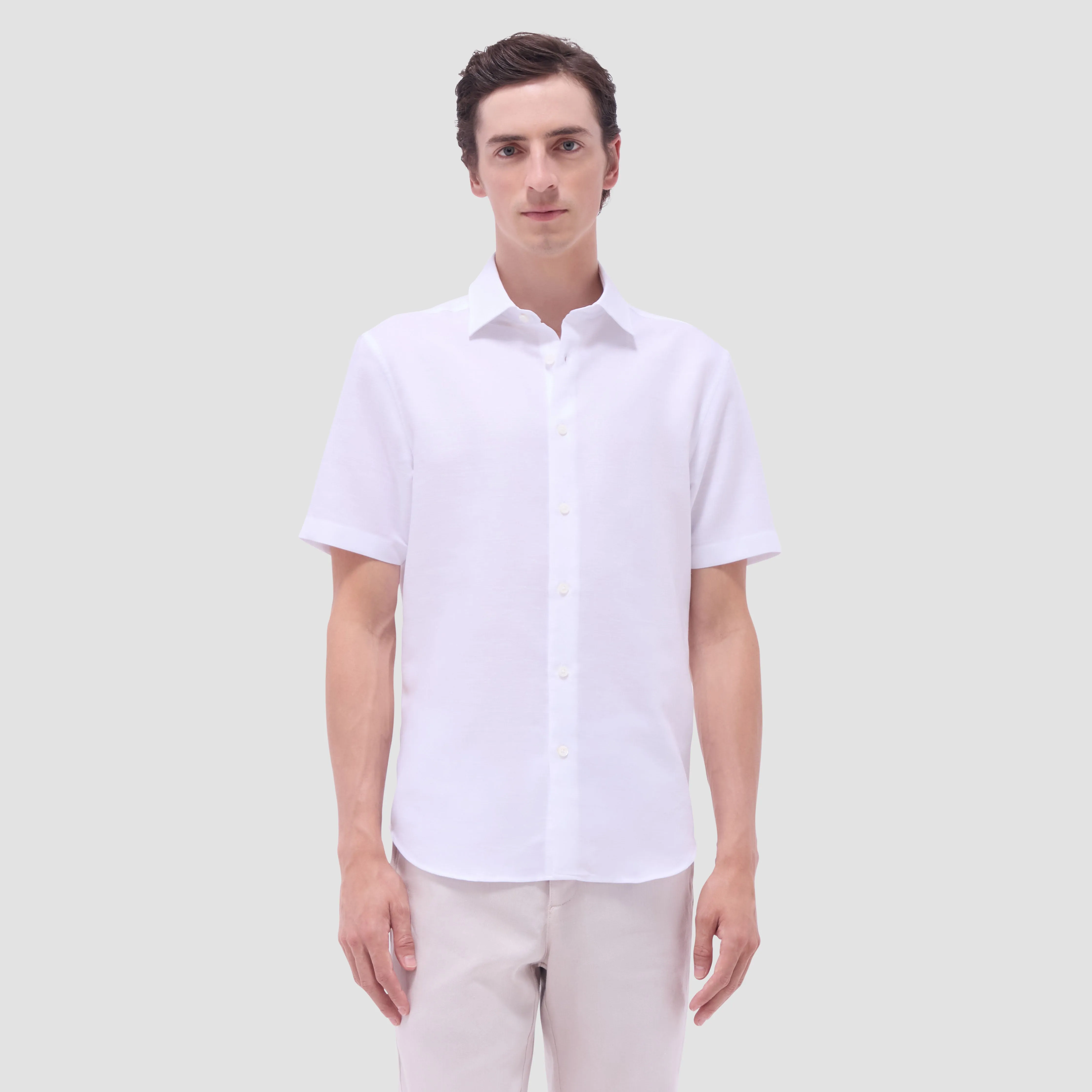 Orson Palm Tree Short-Sleeve Shirt sold by Bugatchi product image thumbnail 2