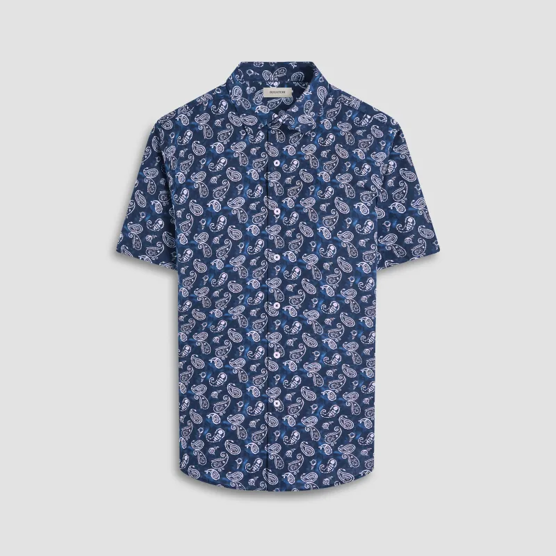Orson Paisley Short-Sleeve Shirt sold by Bugatchi