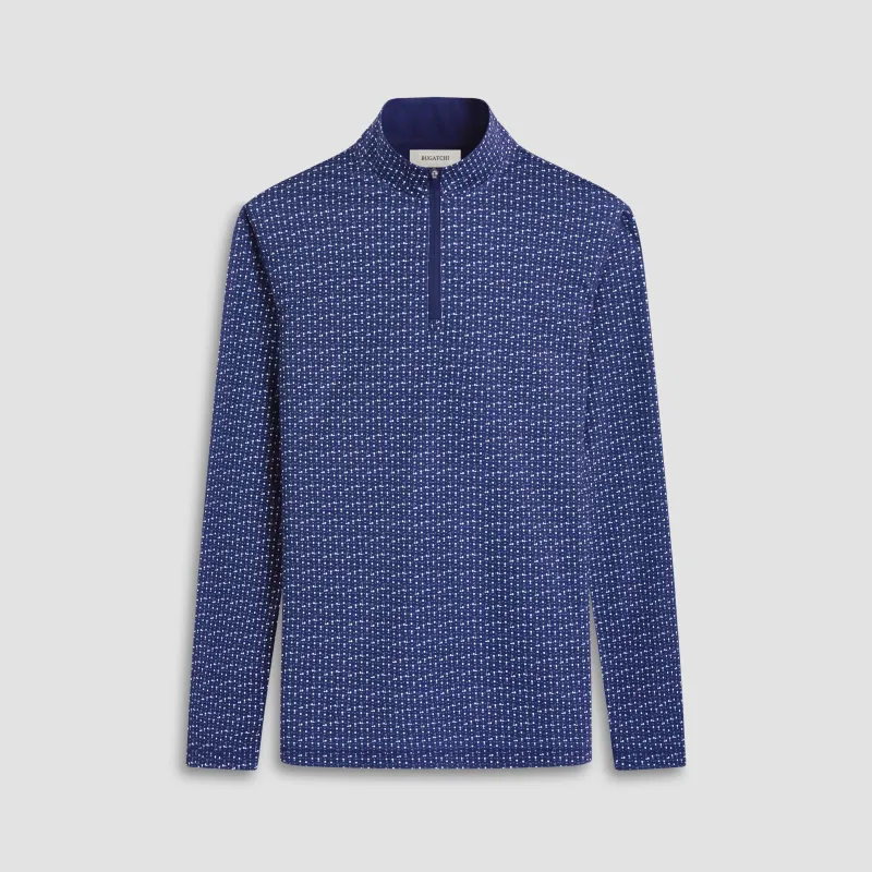 Anthony Golf OoohCotton Quarter-Zip Pullover sold by Bugatchi
