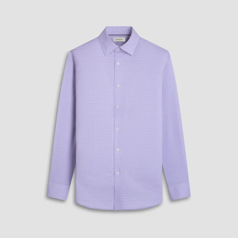Jules Mini Check OoohCotton Shirt sold by Bugatchi