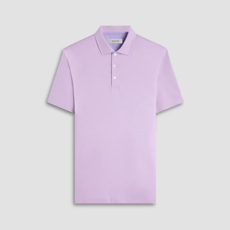 Vincent Double-Sided Solid OoohCotton Polo Shirt sold by Bugatchi