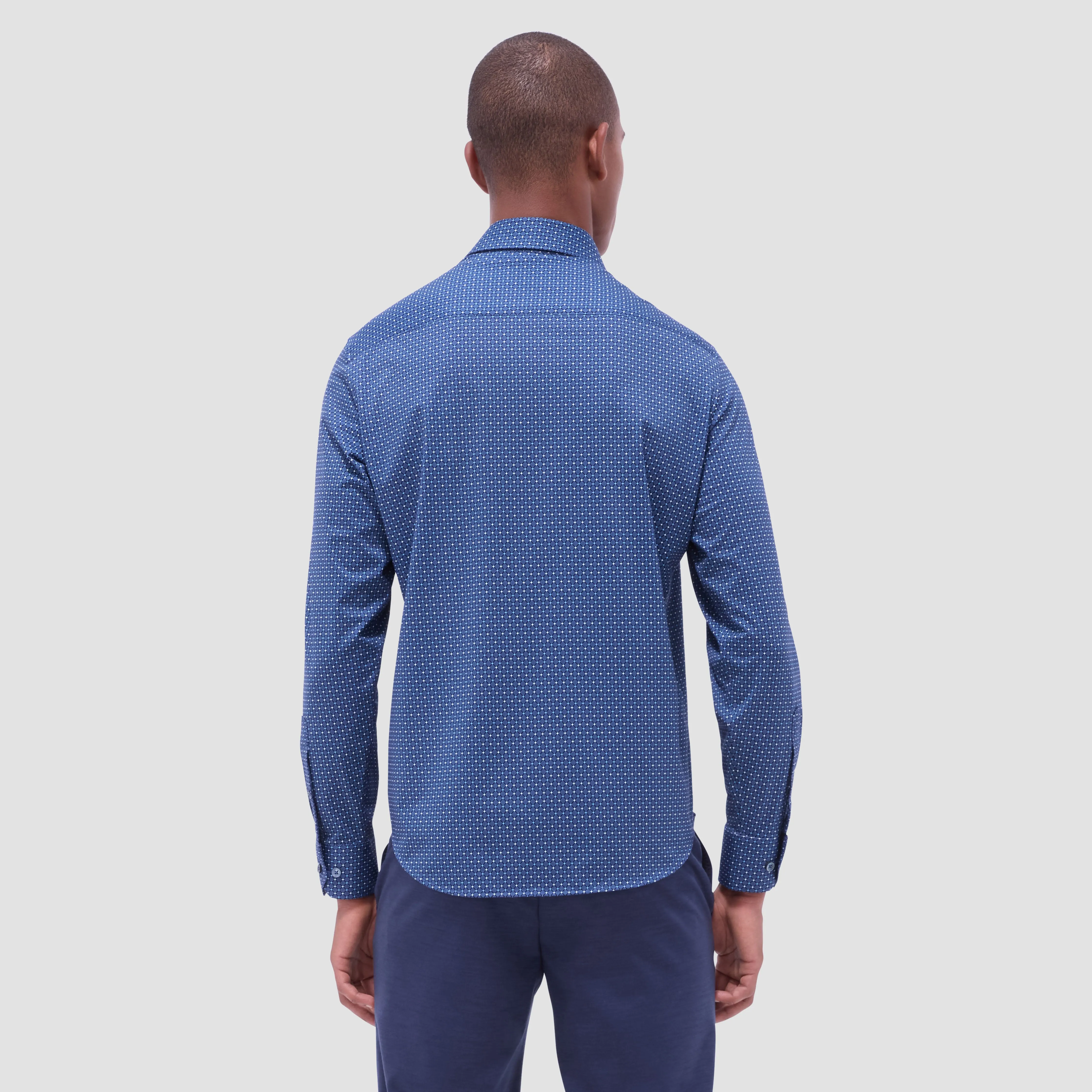 James Diamond Check OoohCotton Shirt sold by Bugatchi product image thumbnail 4