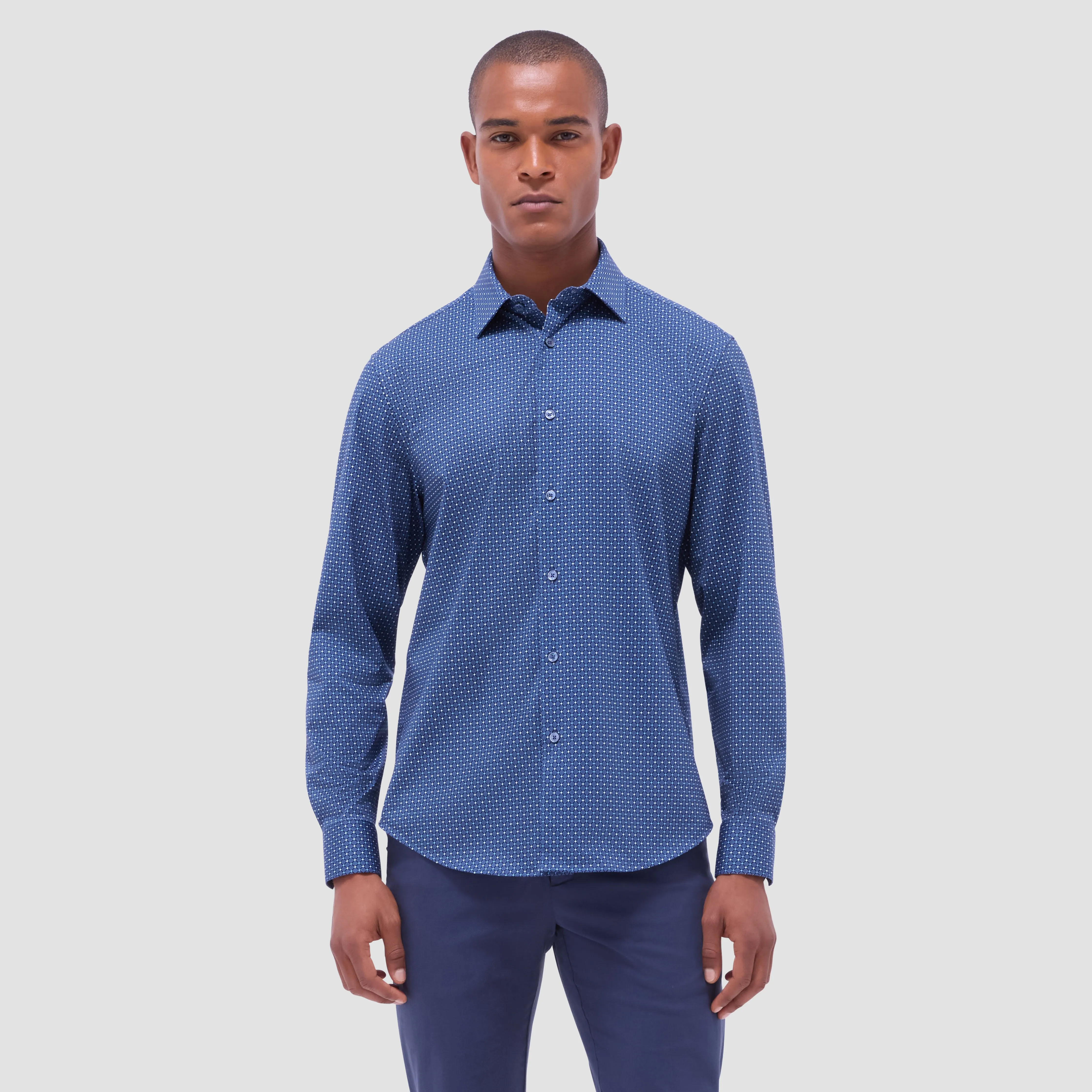 James Diamond Check OoohCotton Shirt sold by Bugatchi product image thumbnail 2