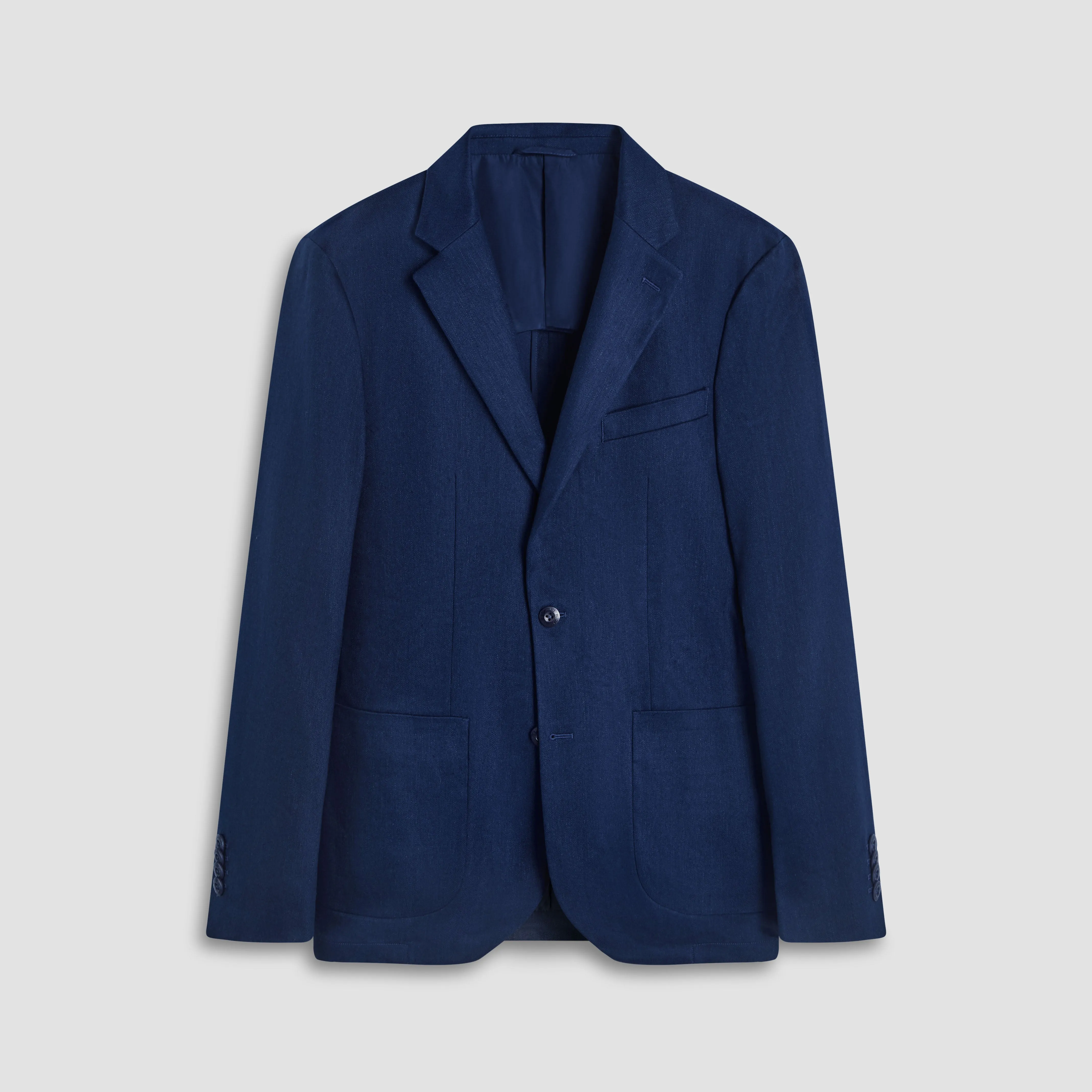 Linen-Cotton Two Button Blazer sold by Bugatchi