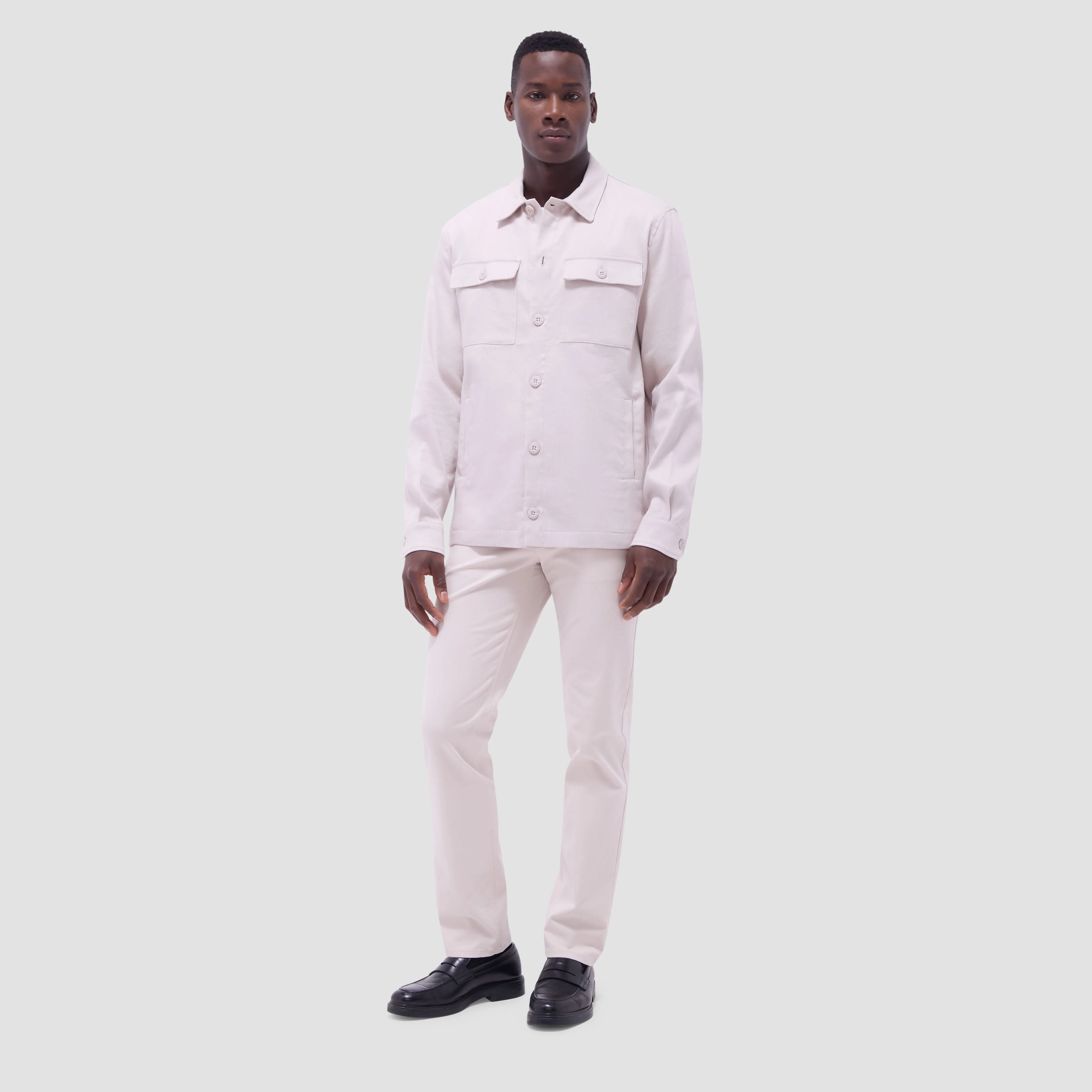 Linen-Cotton Shirt Jacket sold by Bugatchi product image thumbnail 5