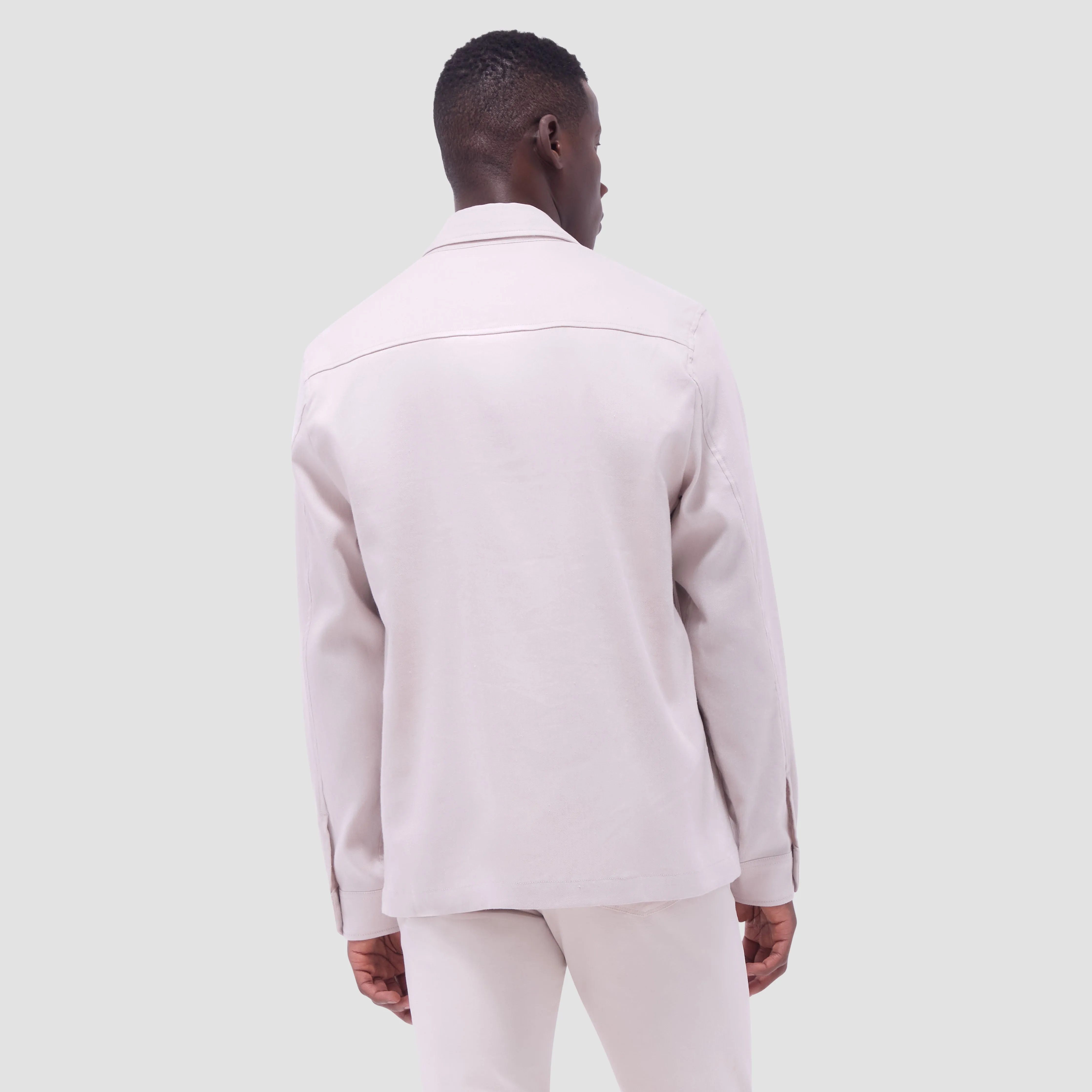 Linen-Cotton Shirt Jacket sold by Bugatchi product image thumbnail 4