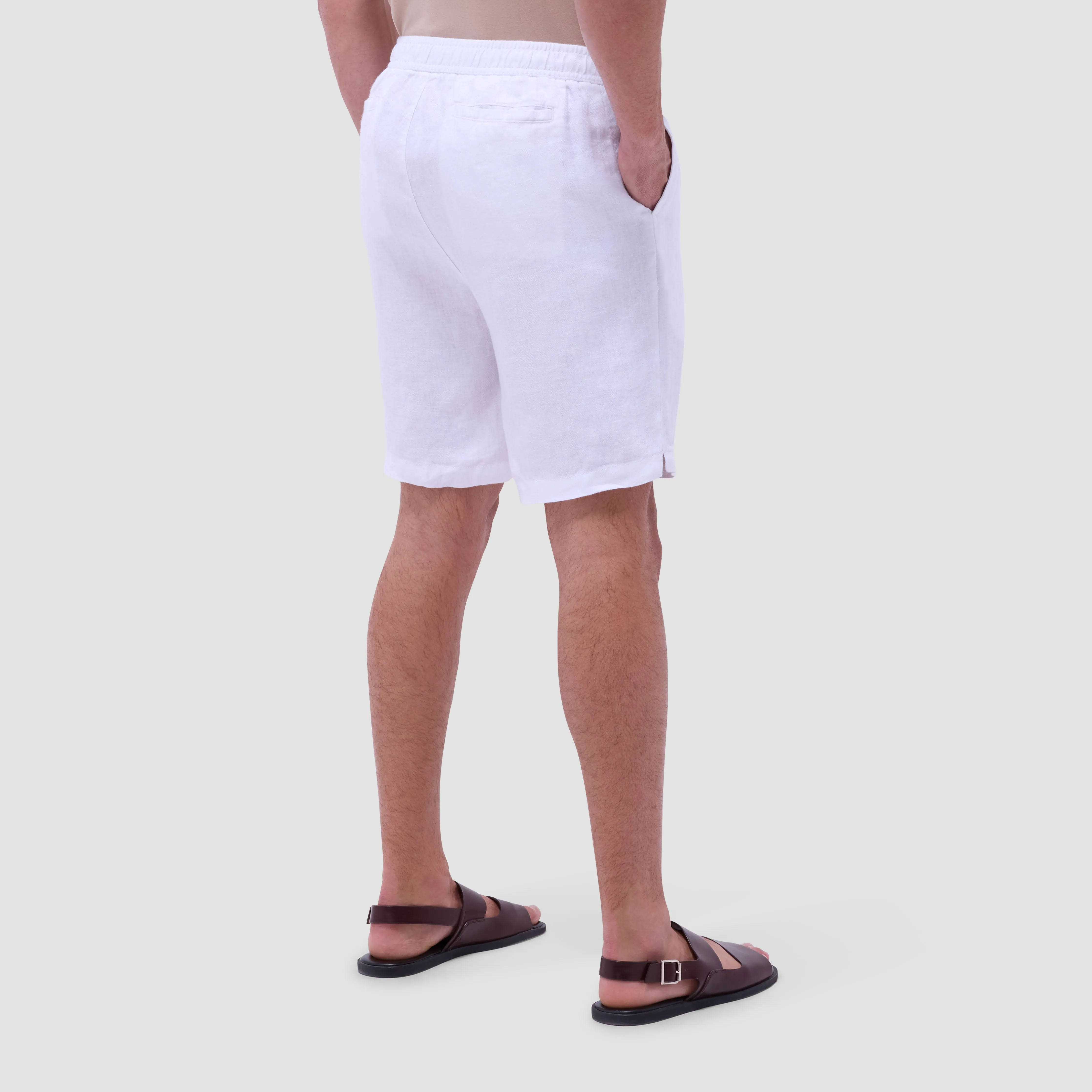 Linen Drawstring Shorts sold by Bugatchi product image thumbnail 4