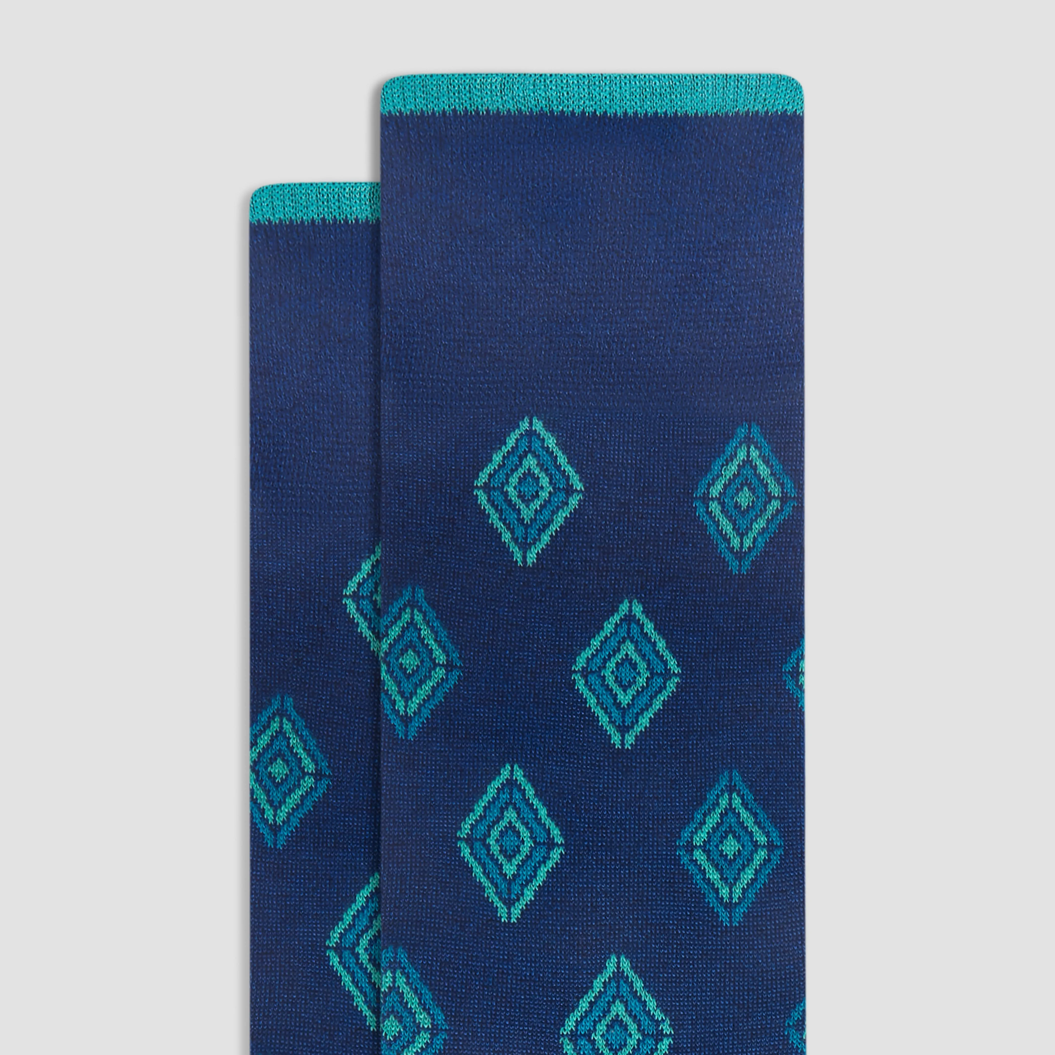 Geometric Mid-Calf Socks sold by Bugatchi product image thumbnail 2