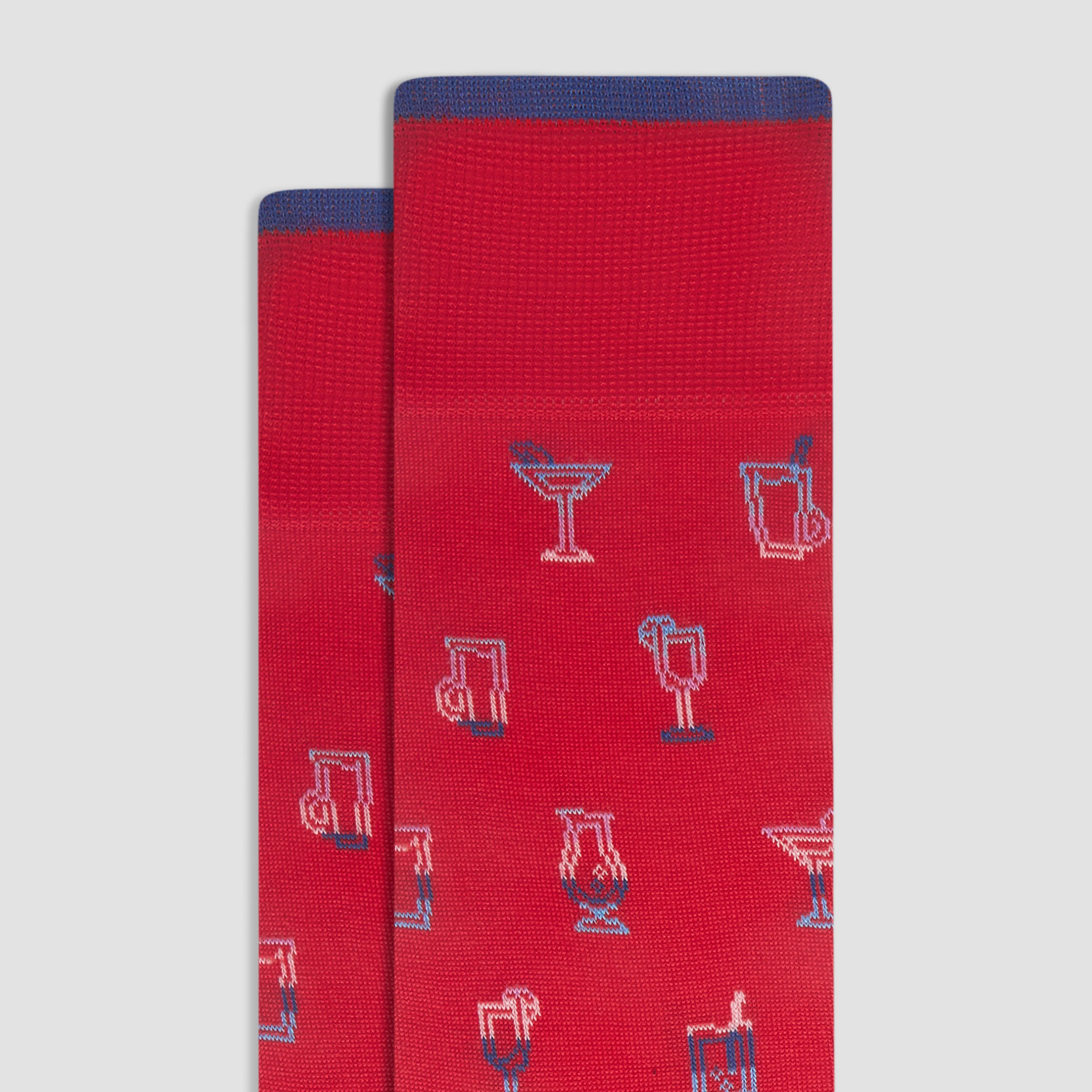 Cocktail Mid-Calf Socks sold by Bugatchi product image thumbnail 2