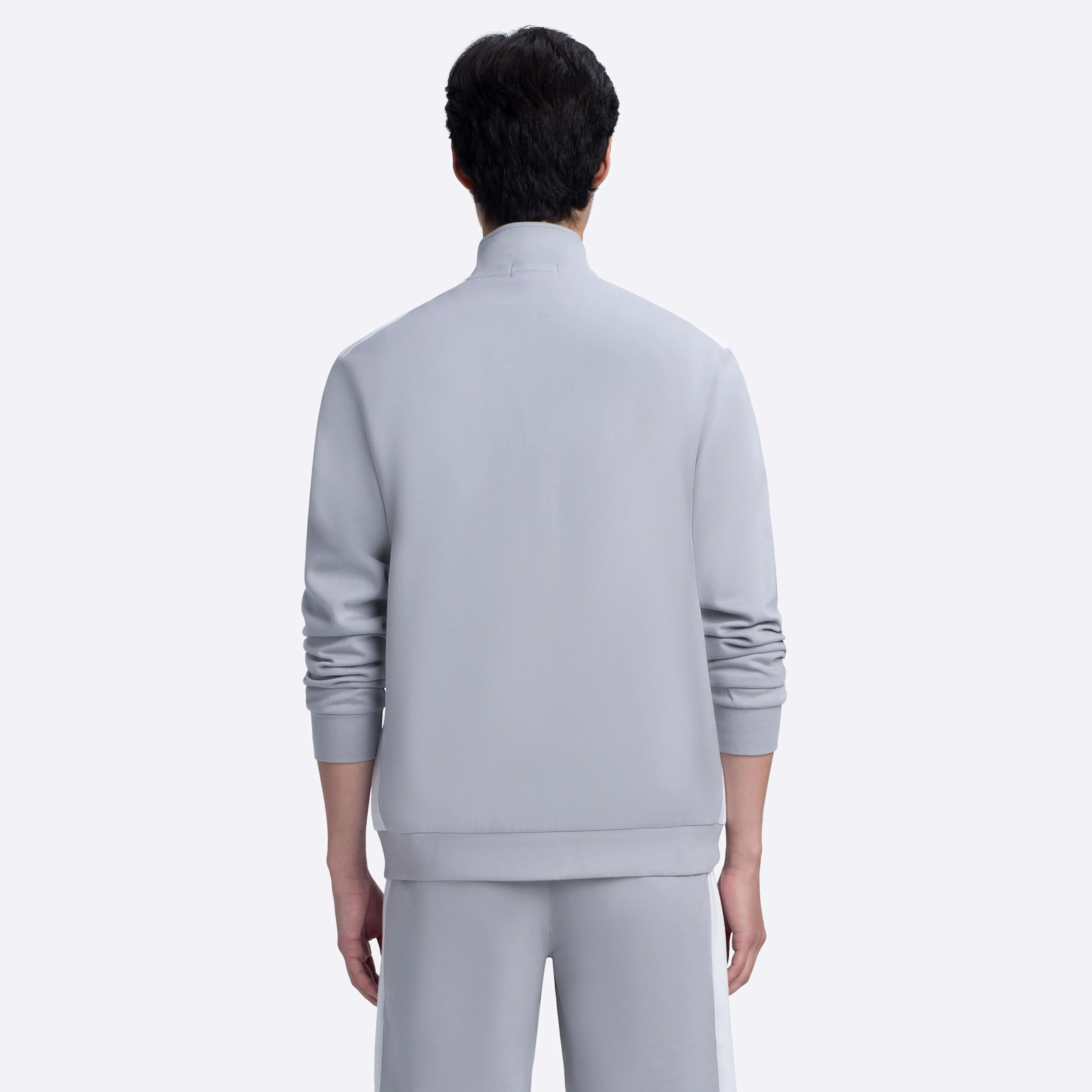 Full Zip Mock Neck Sweatshirt sold by Bugatchi product image thumbnail 4