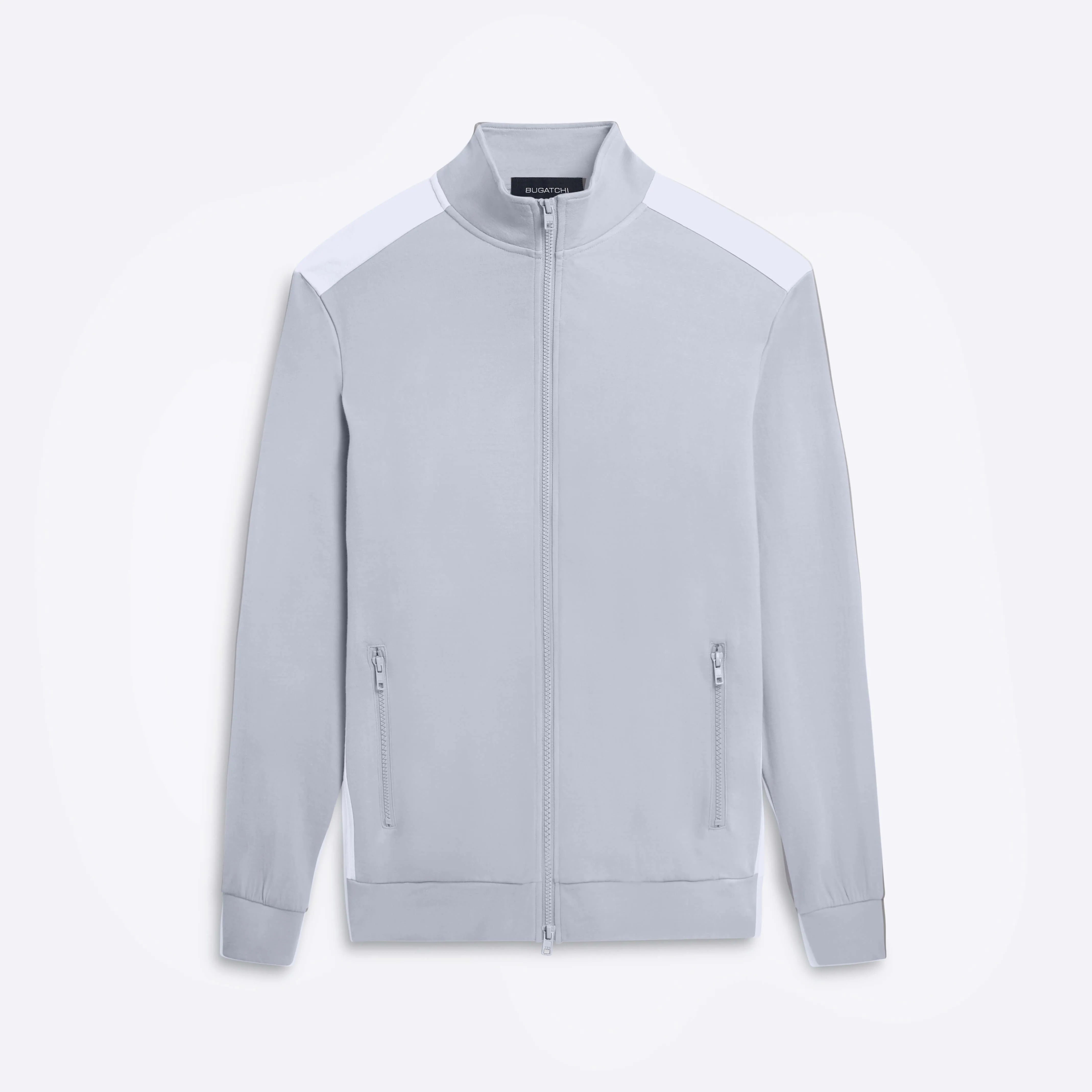 Full Zip Mock Neck Sweatshirt sold by Bugatchi