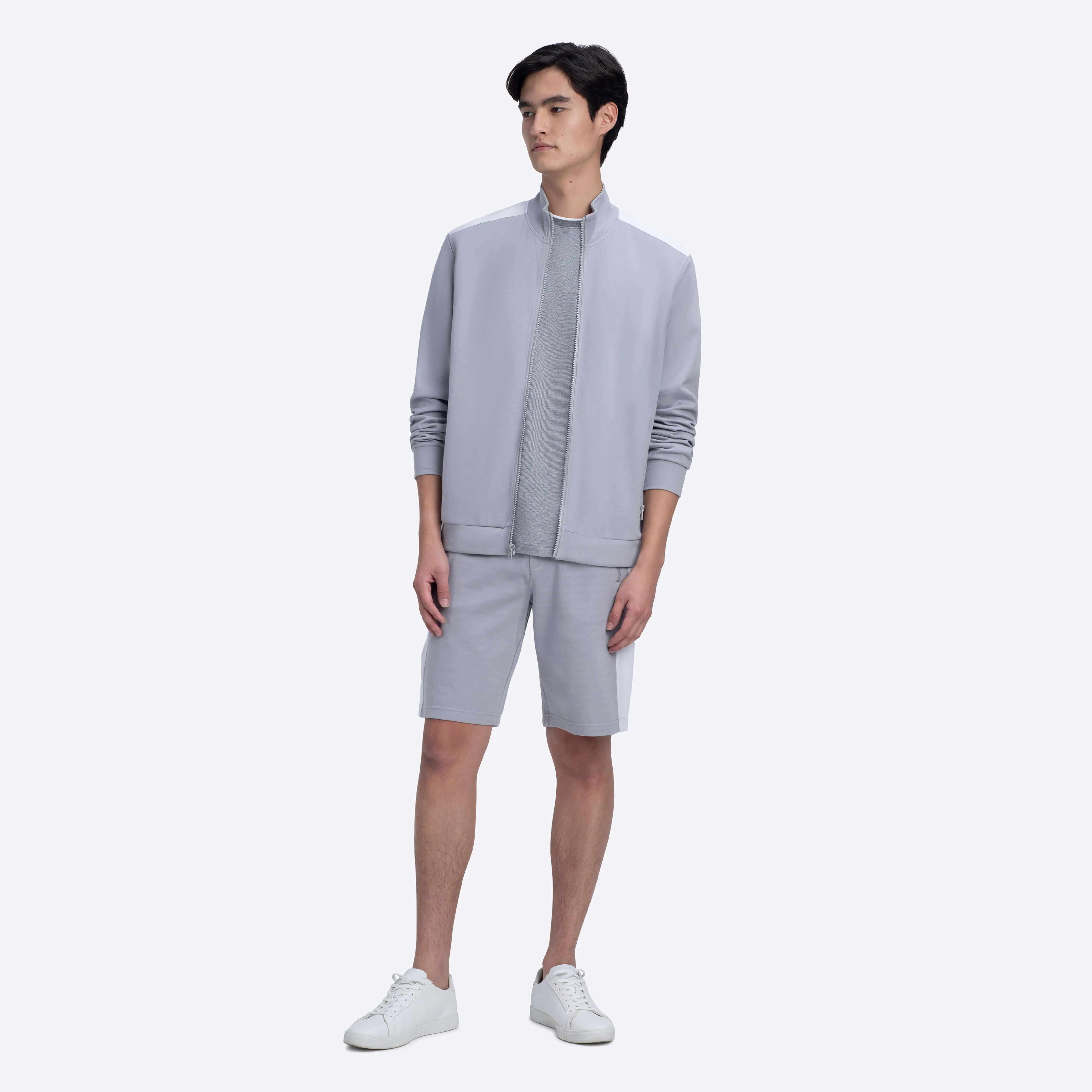 Full Zip Mock Neck Sweatshirt sold by Bugatchi product image thumbnail 5