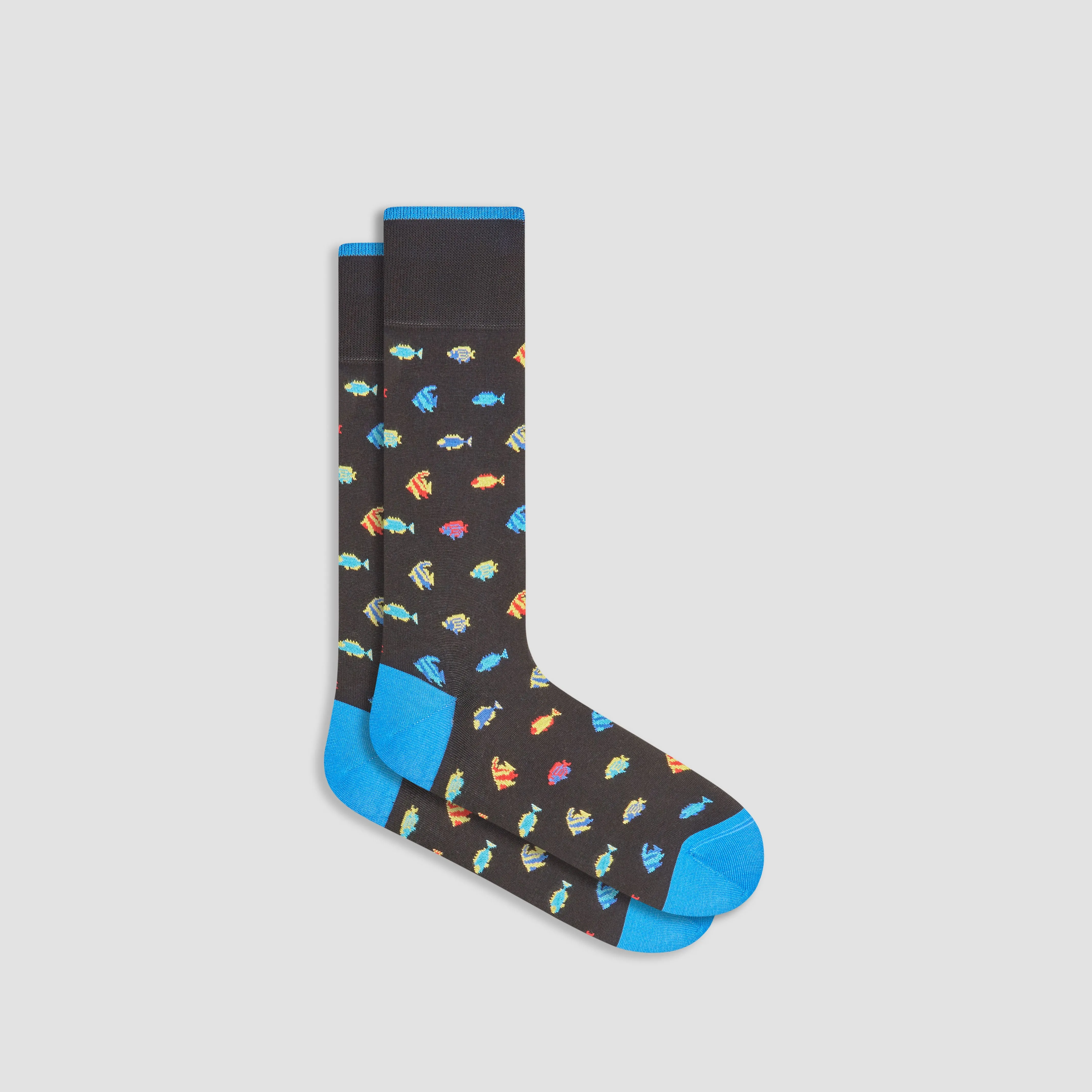 Fish Mid-Calf Socks sold by Bugatchi