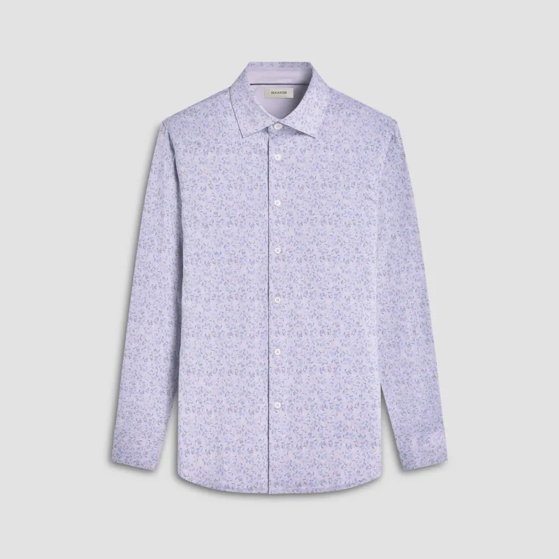 Jimmy Double-Sided Leaf & Solid OoohCotton Shirt sold by Bugatchi