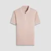 Solid Quarter-Zip Polo Shirt sold by Bugatchi