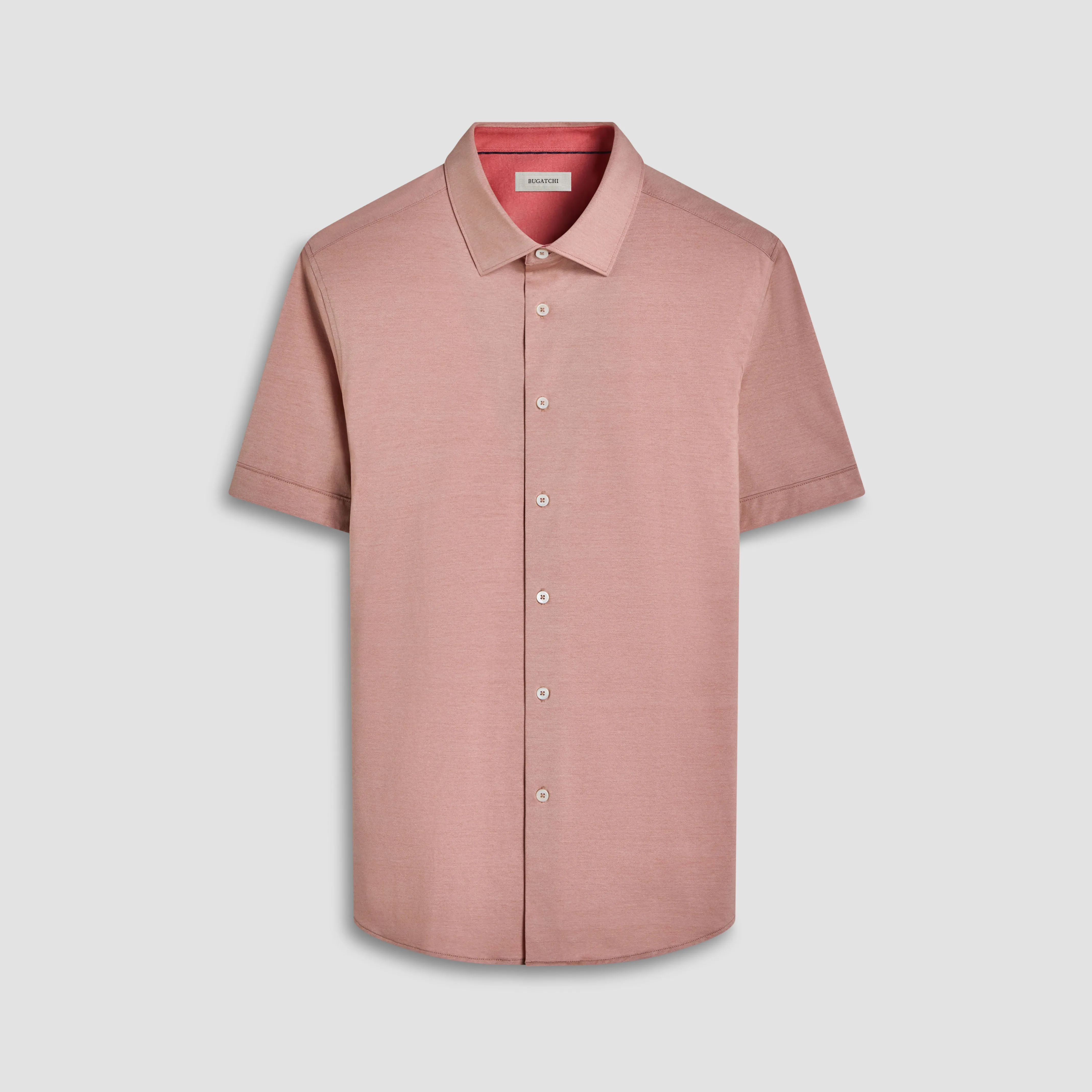 Myron Double-Sided Solid OoohCotton Short-Sleeve Shirt sold by Bugatchi