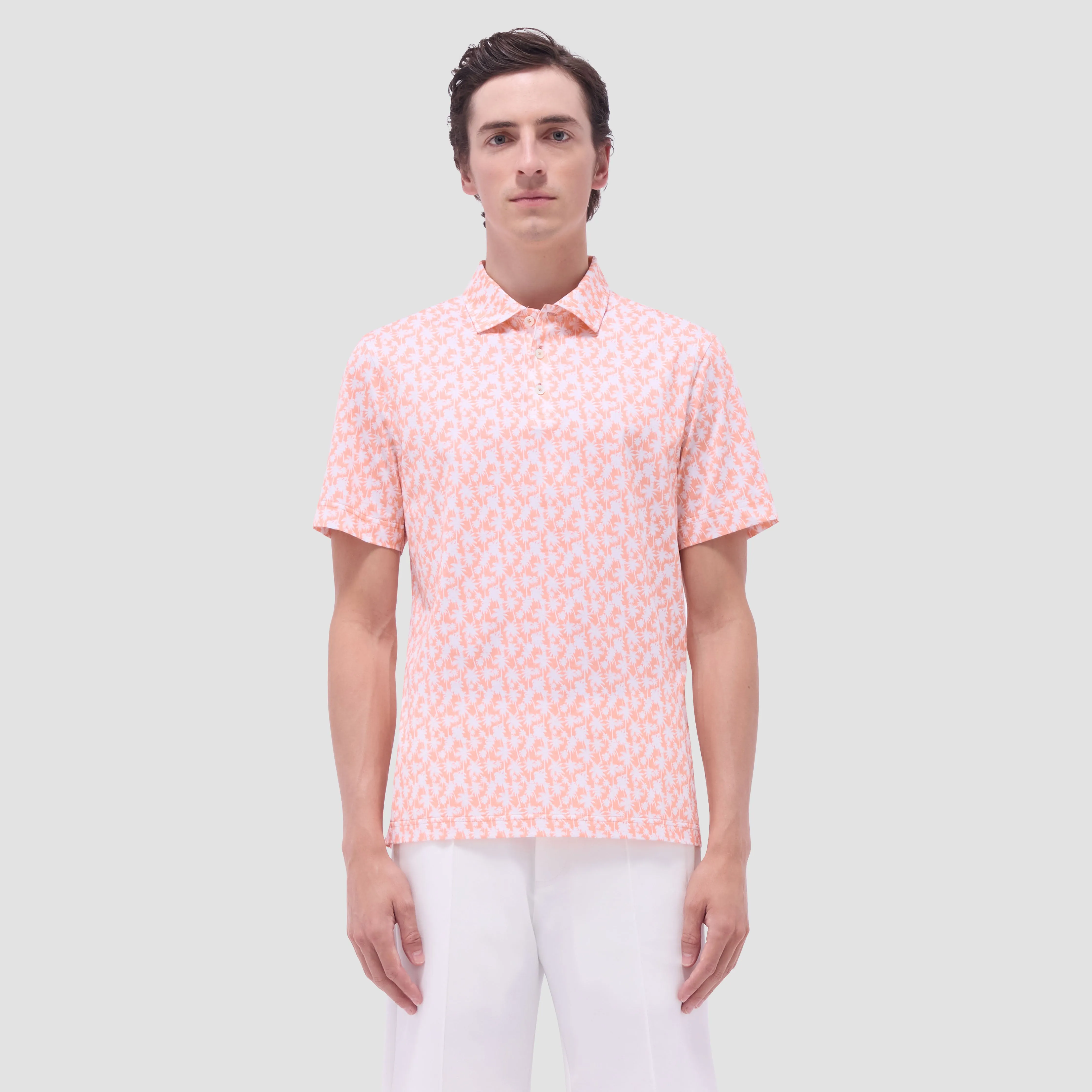 Victor Palm Tree OoohCotton Polo Shirt sold by Bugatchi product image thumbnail 2