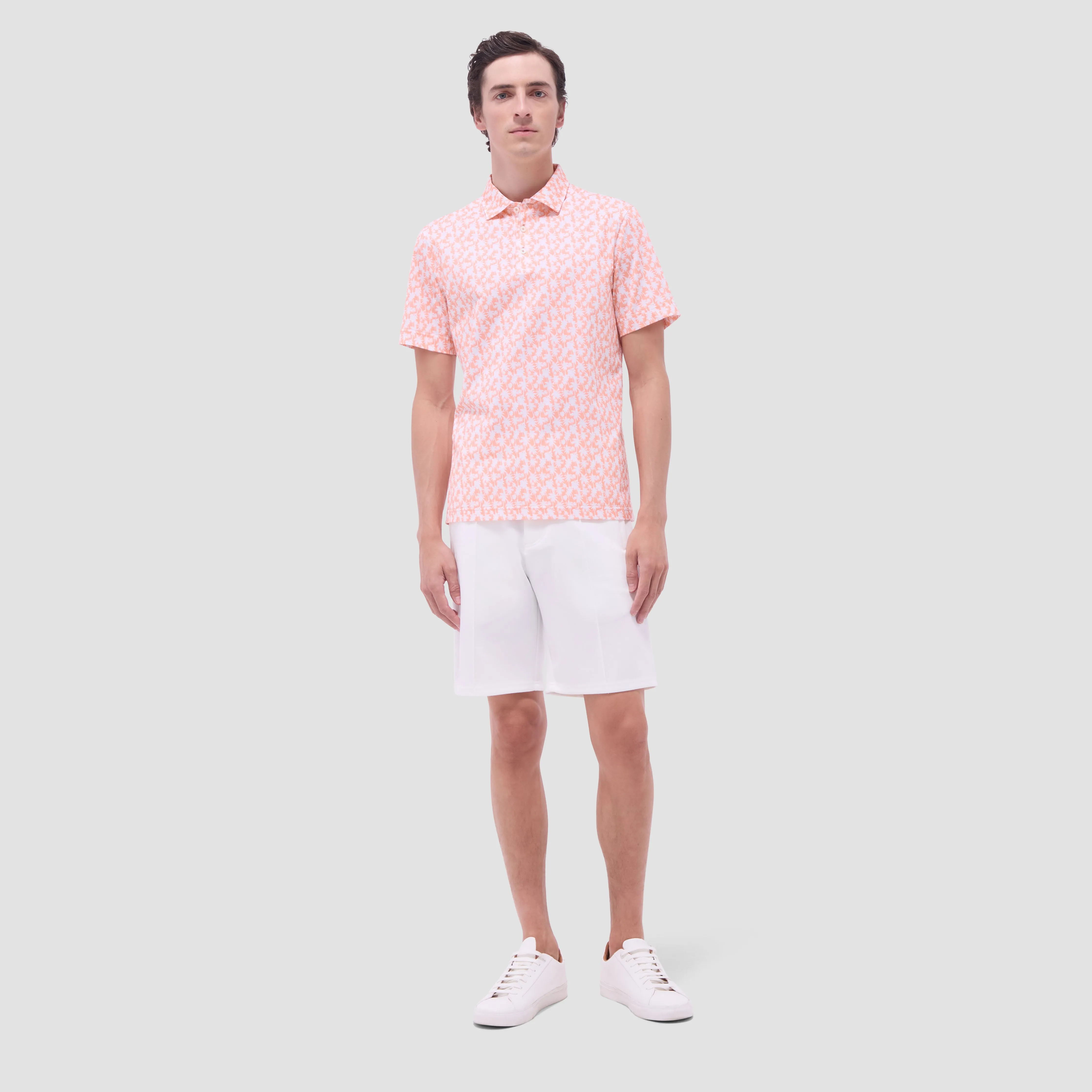 Victor Palm Tree OoohCotton Polo Shirt sold by Bugatchi product image thumbnail 5
