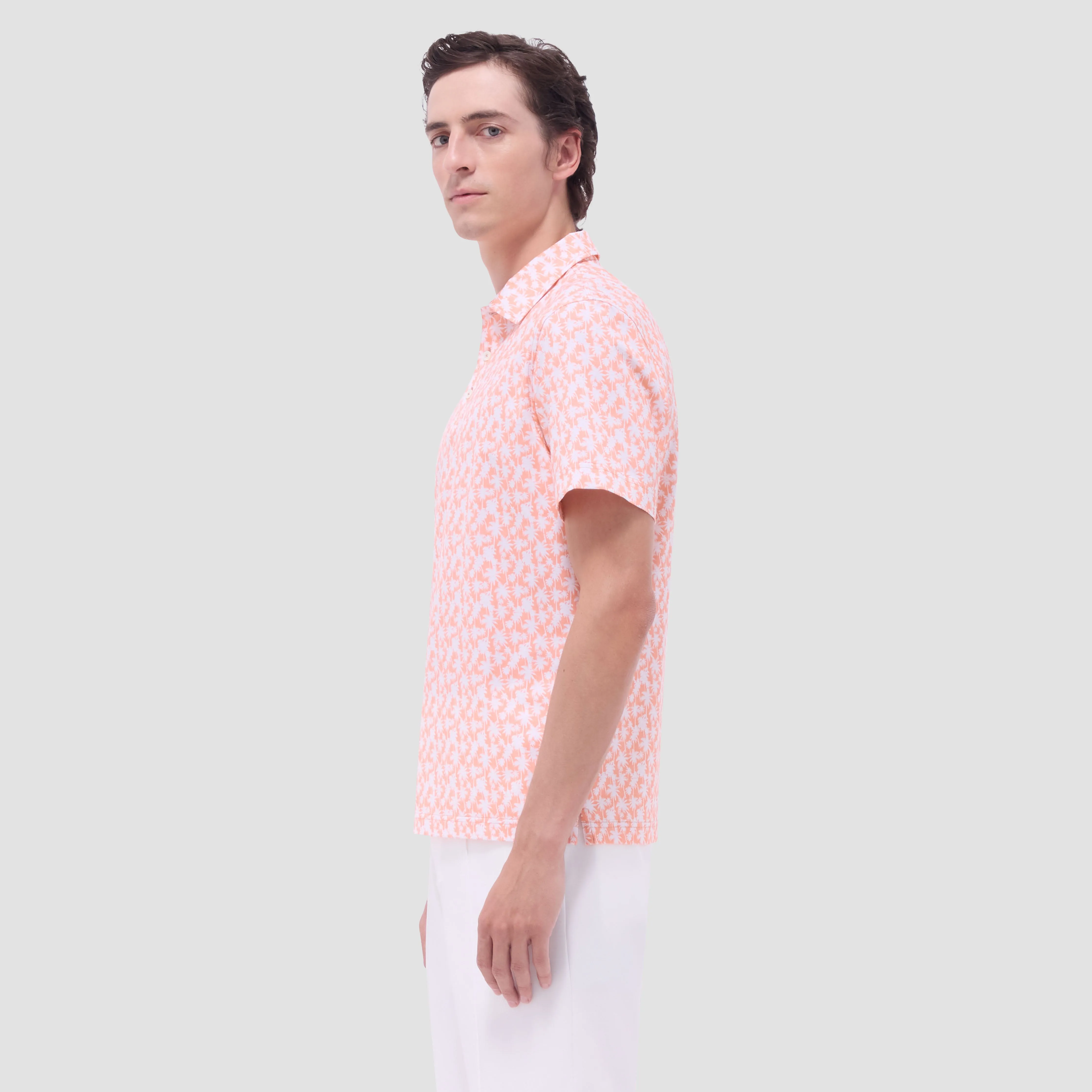 Victor Palm Tree OoohCotton Polo Shirt sold by Bugatchi product image thumbnail 3