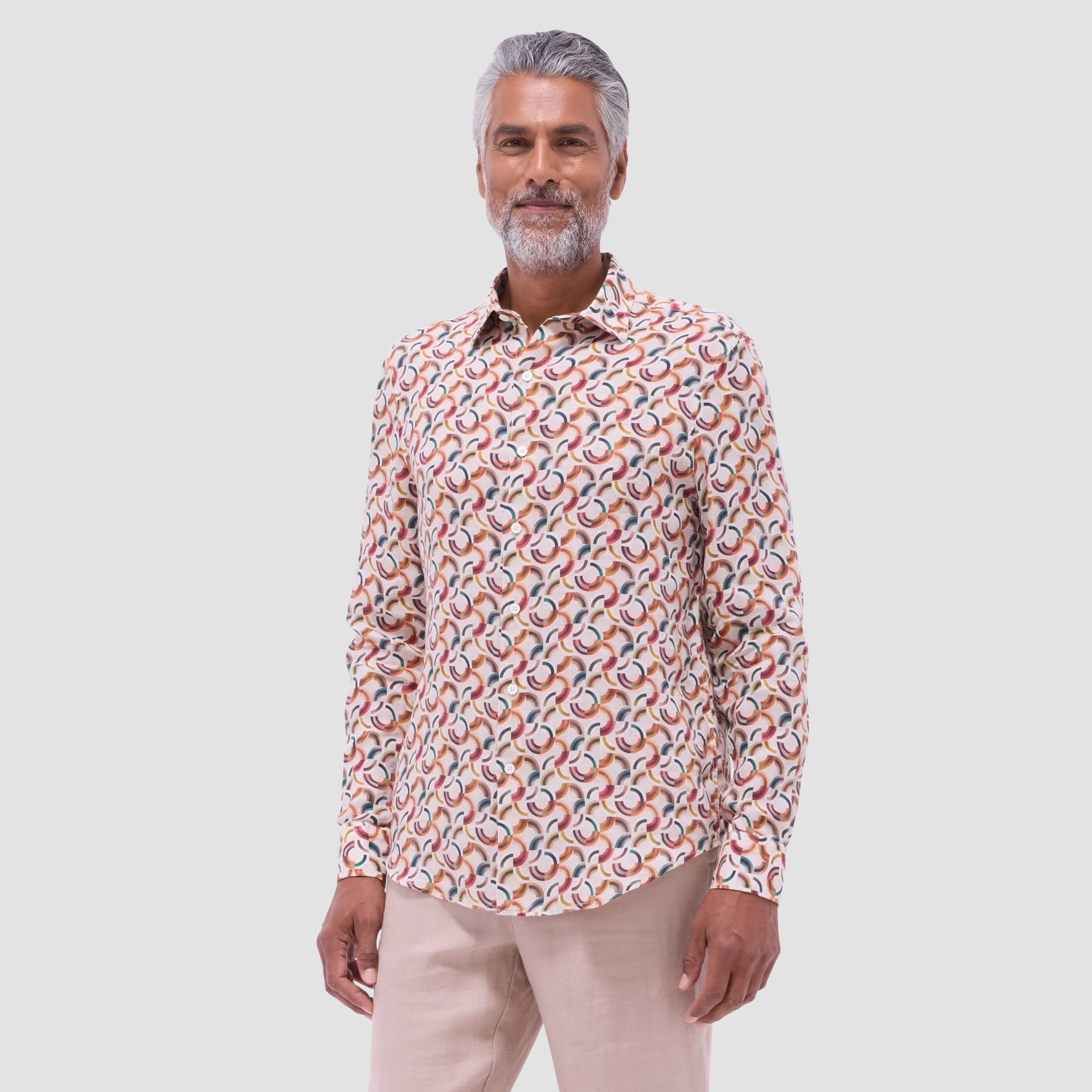 Julian Geometric Shirt sold by Bugatchi product image thumbnail 2