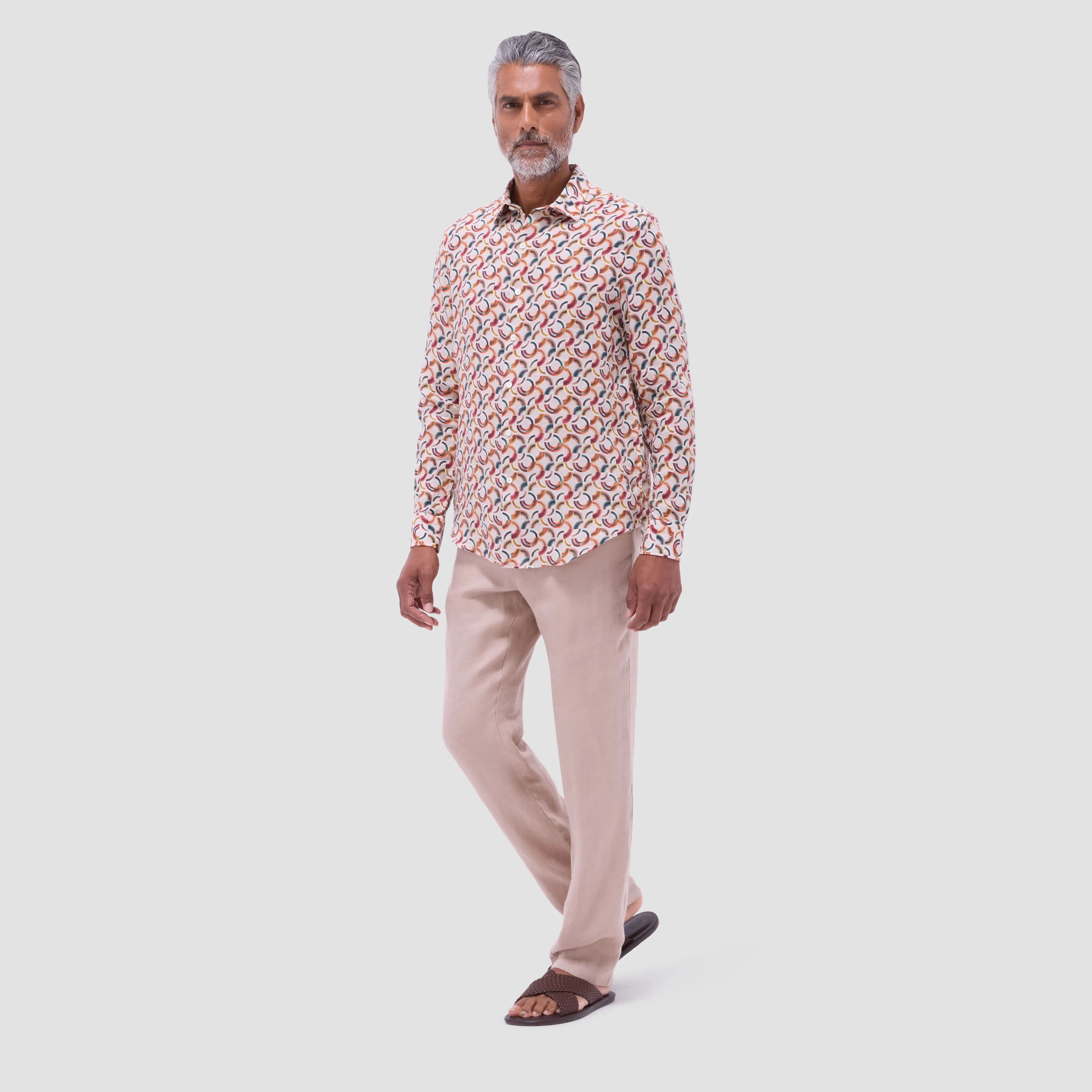 Julian Geometric Shirt sold by Bugatchi product image thumbnail 5