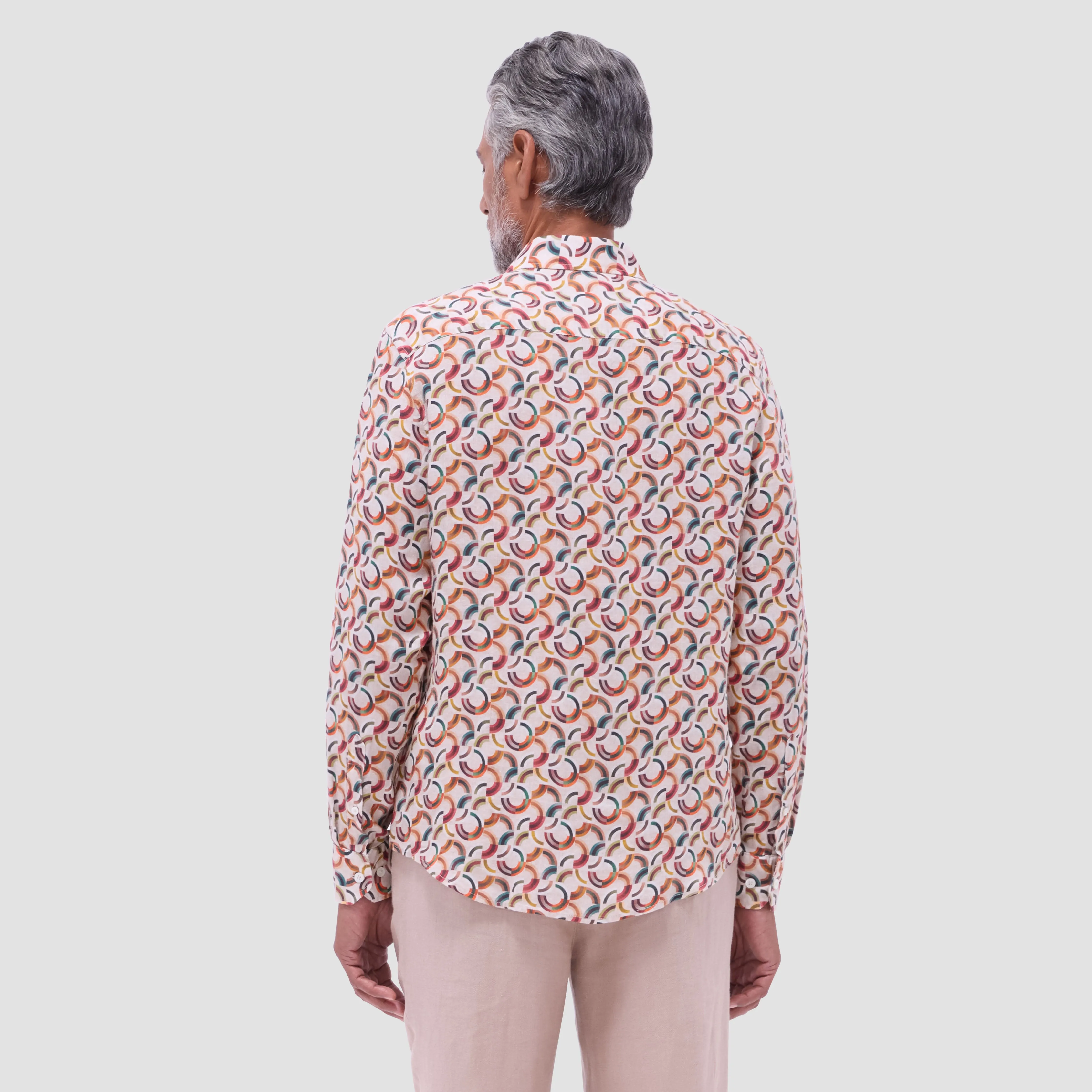Julian Geometric Shirt sold by Bugatchi product image thumbnail 4