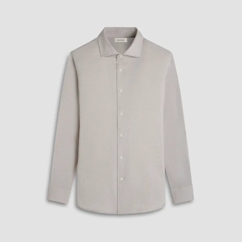 Devon Hound's Tooth OoohCotton Shirt sold by Bugatchi