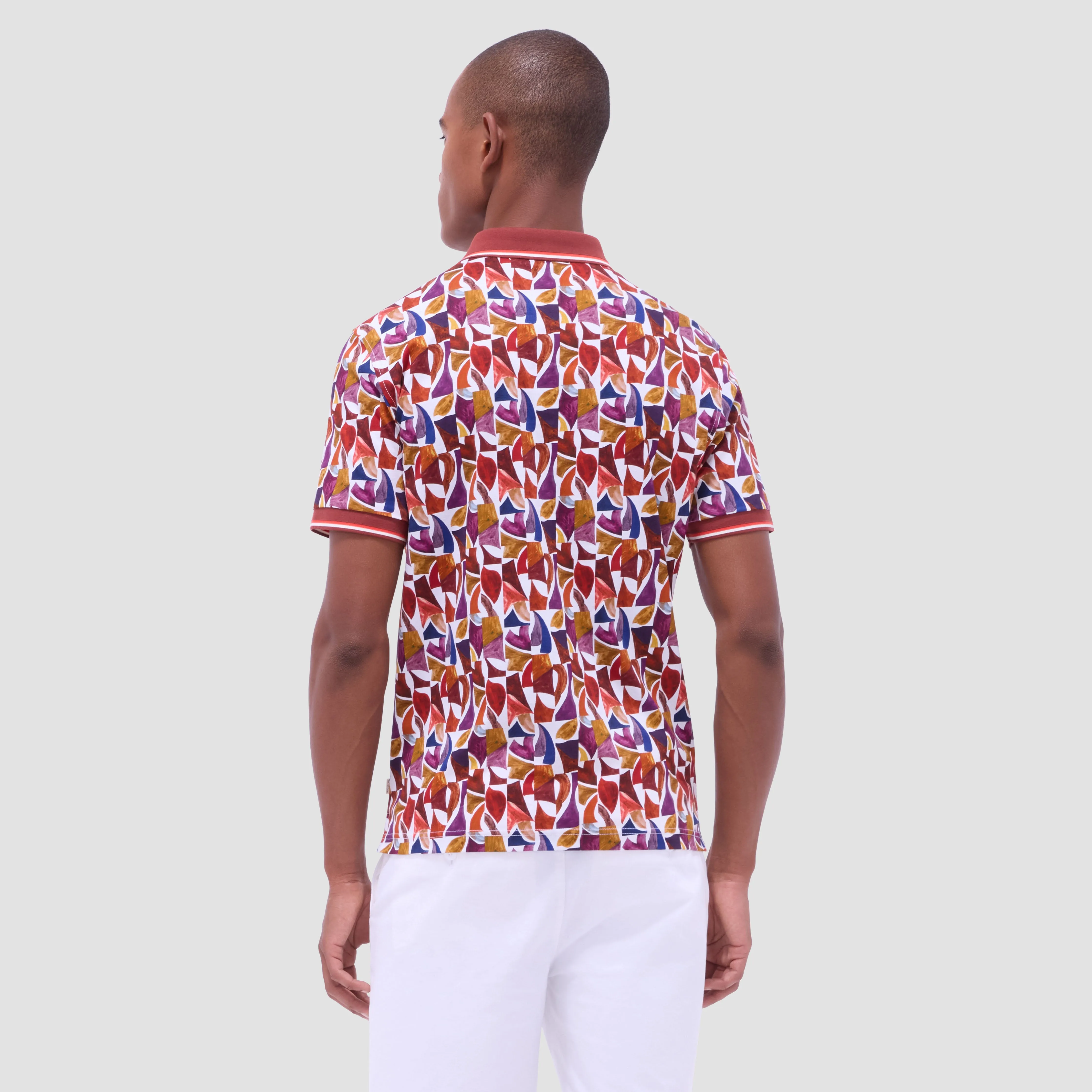 Abstract Polo Shirt sold by Bugatchi product image thumbnail 4