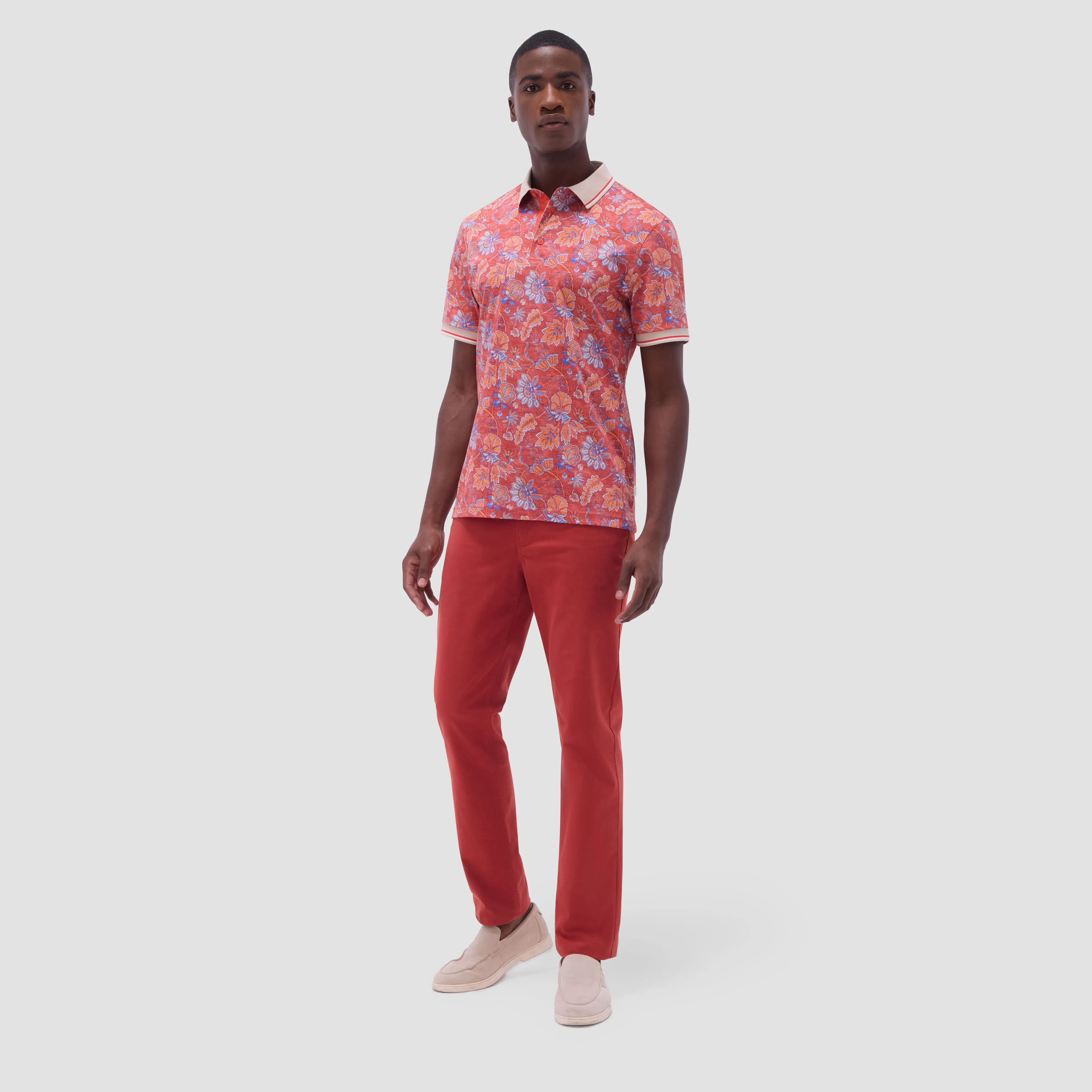 Floral Polo Shirt sold by Bugatchi product image thumbnail 5